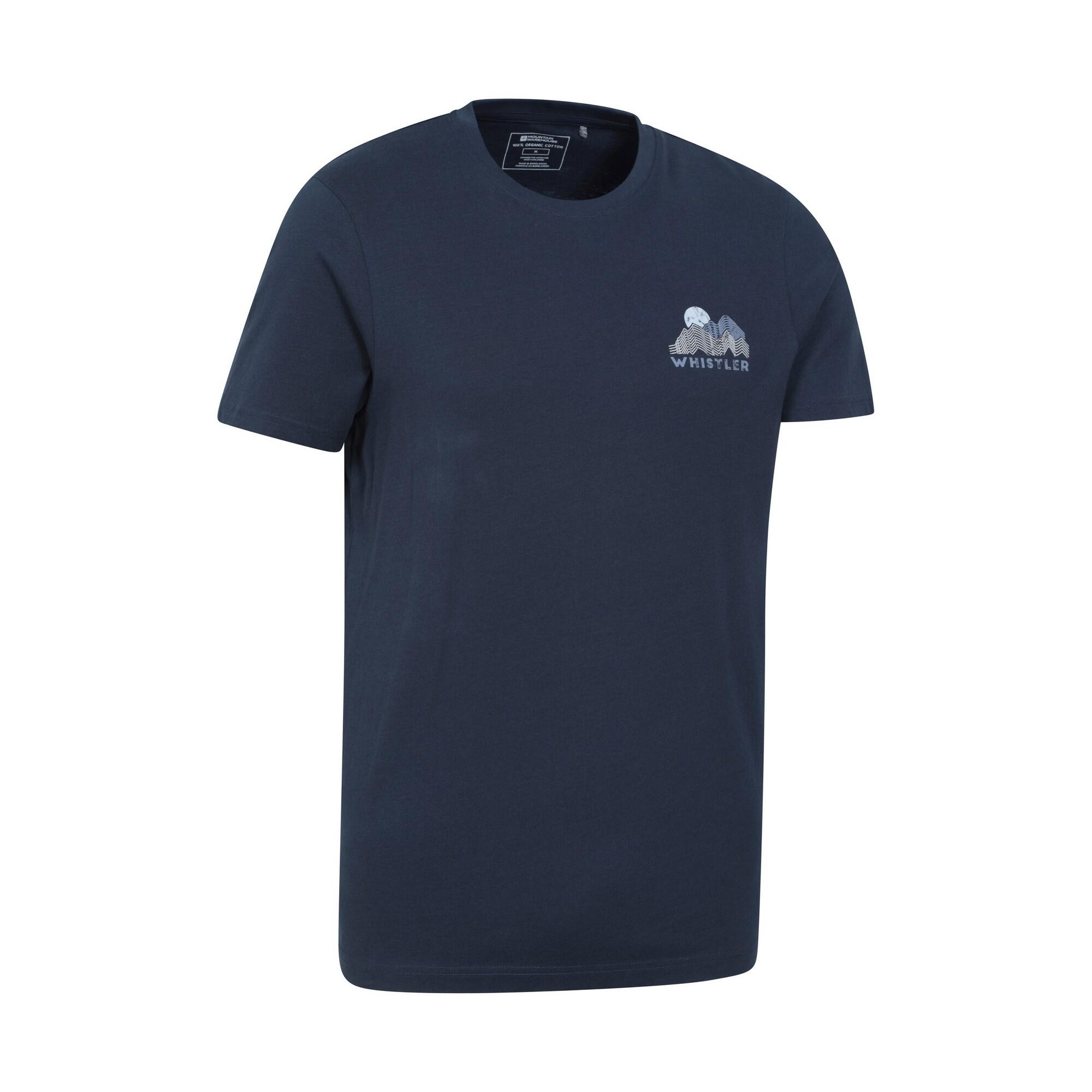 Tshirt Manches Courtes Motif/style Graphique WHISTLER Homme (Bleu Marine) 4/4