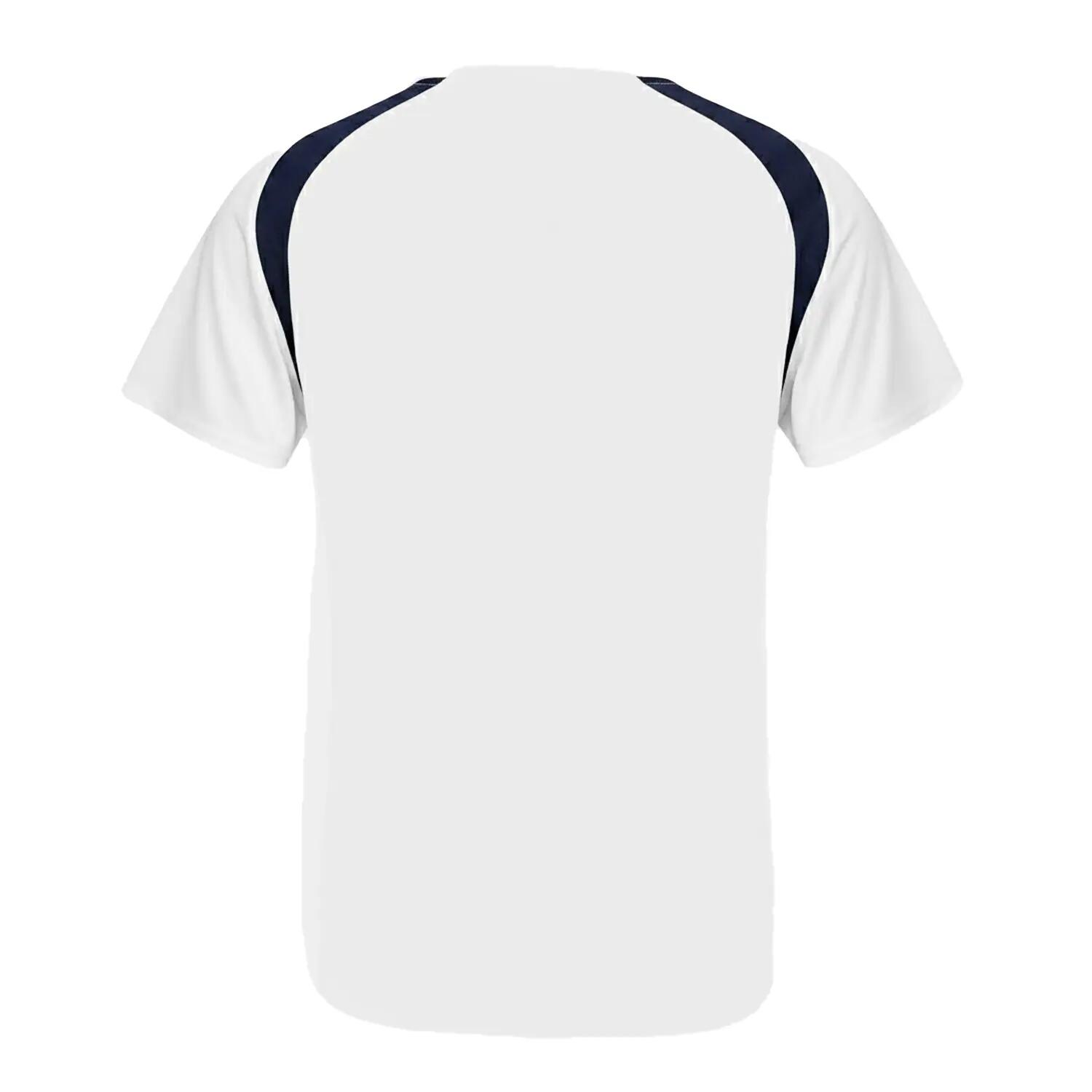 TShirt für , Kontrastpaspel Herren Weiß 2/2