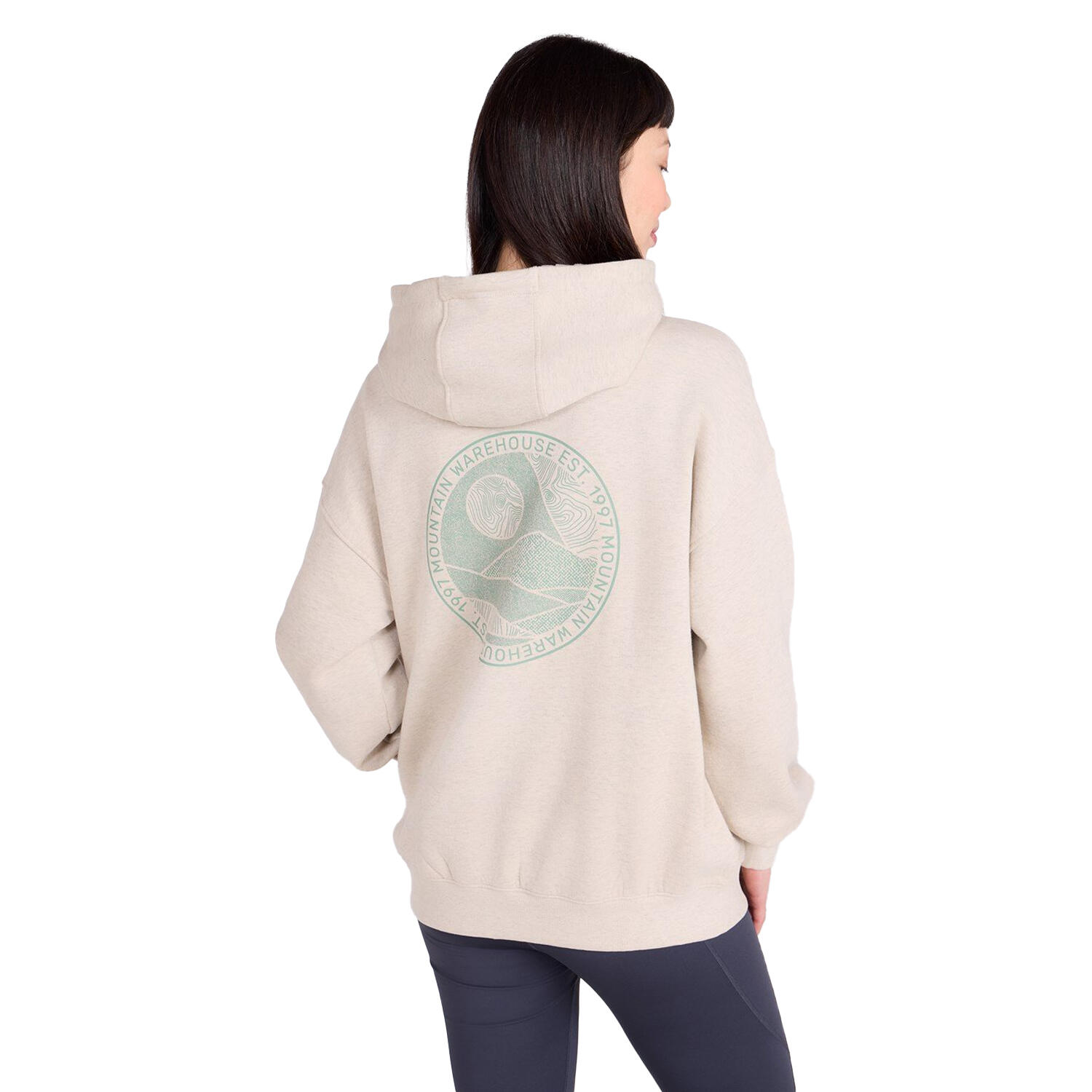 Kapuzenpullover für , leger Damen Beige 2/4