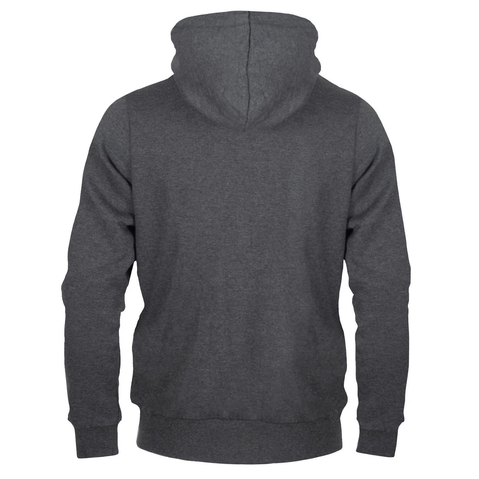 Hoodie mit durchgehendem Reißverschluss für , Fleece Herren Grau 2/4
