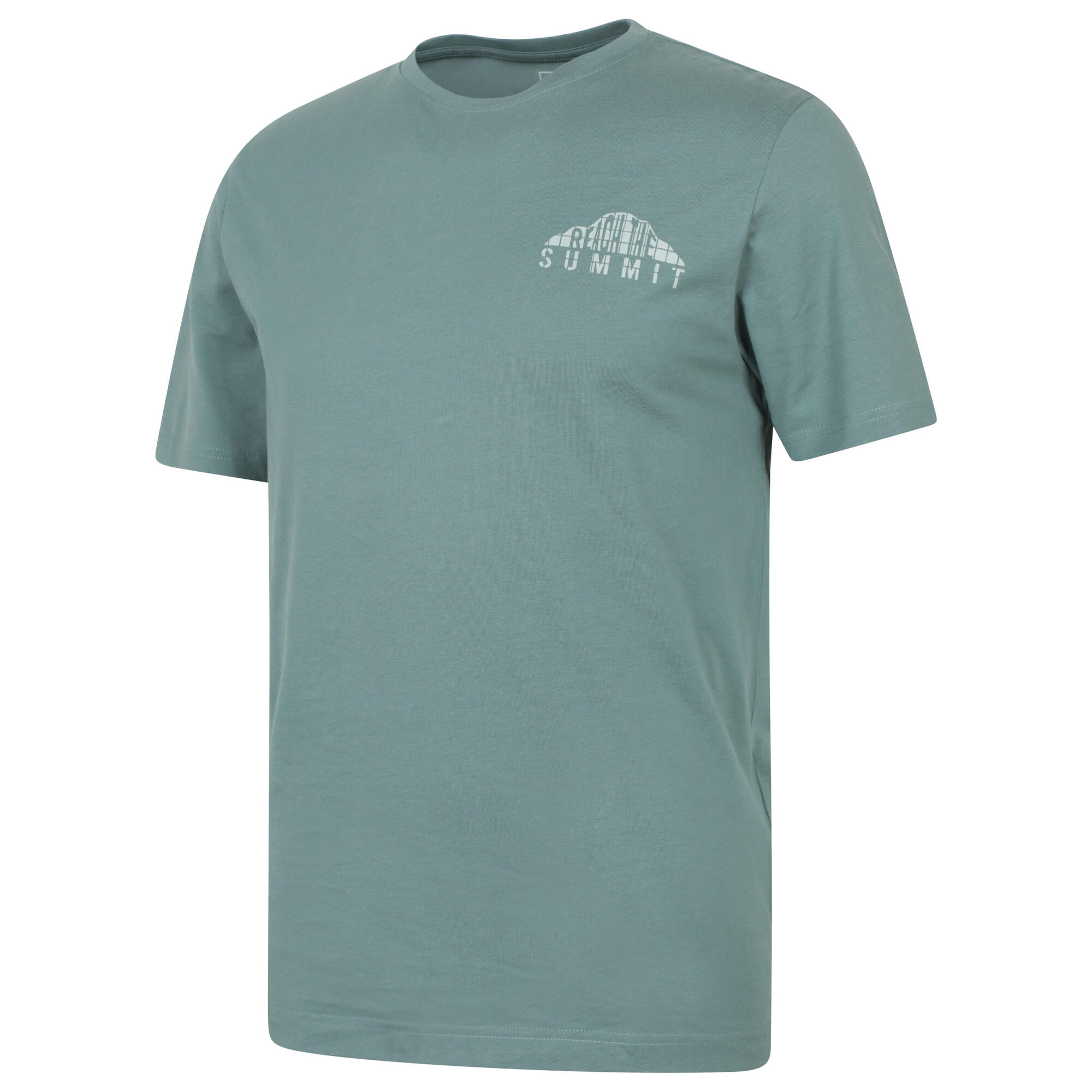 Maglietta Grafica Uomo Mountain Warehouse Reach The Summit Verde 3/4