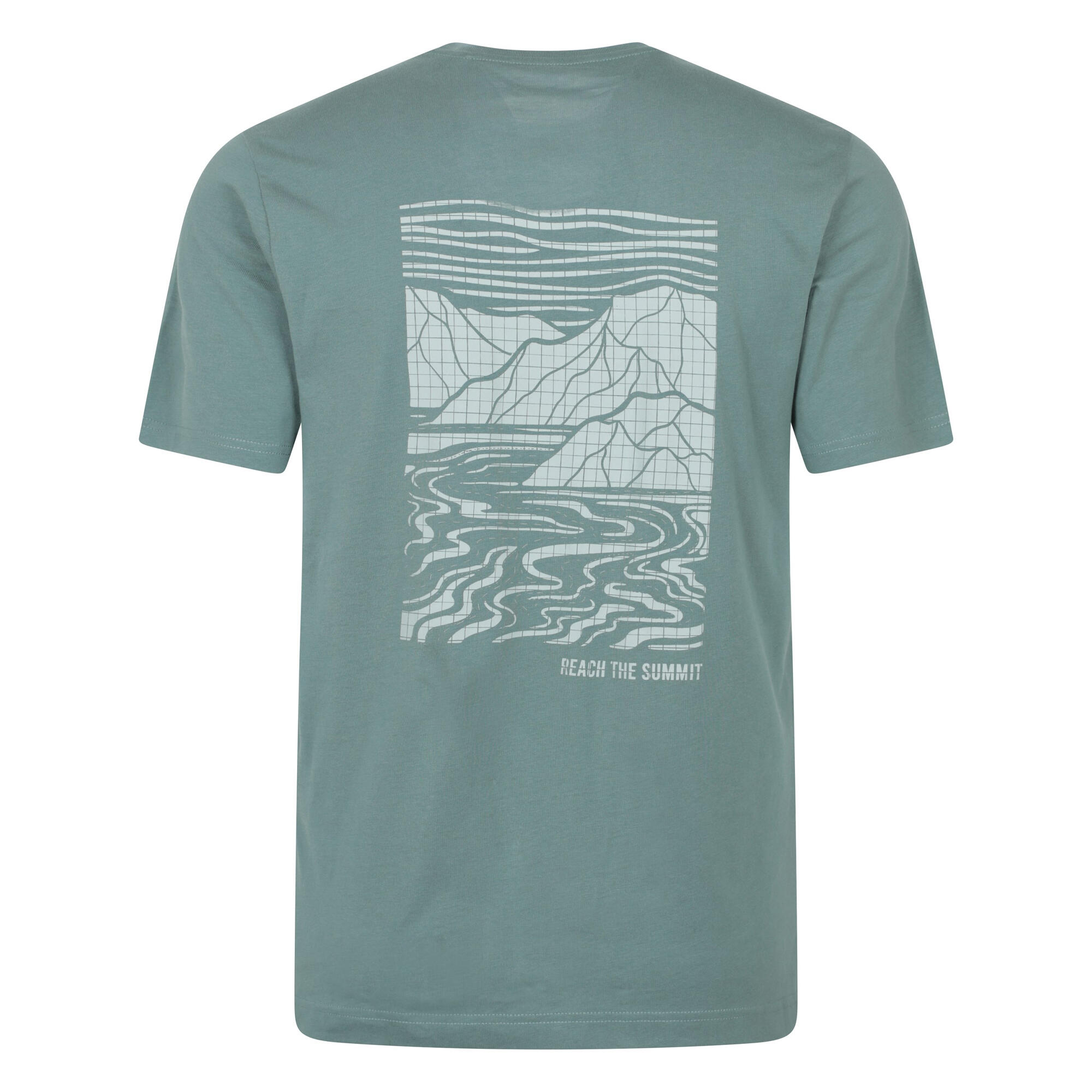 Maglietta Grafica Uomo Mountain Warehouse Reach The Summit Verde 2/4