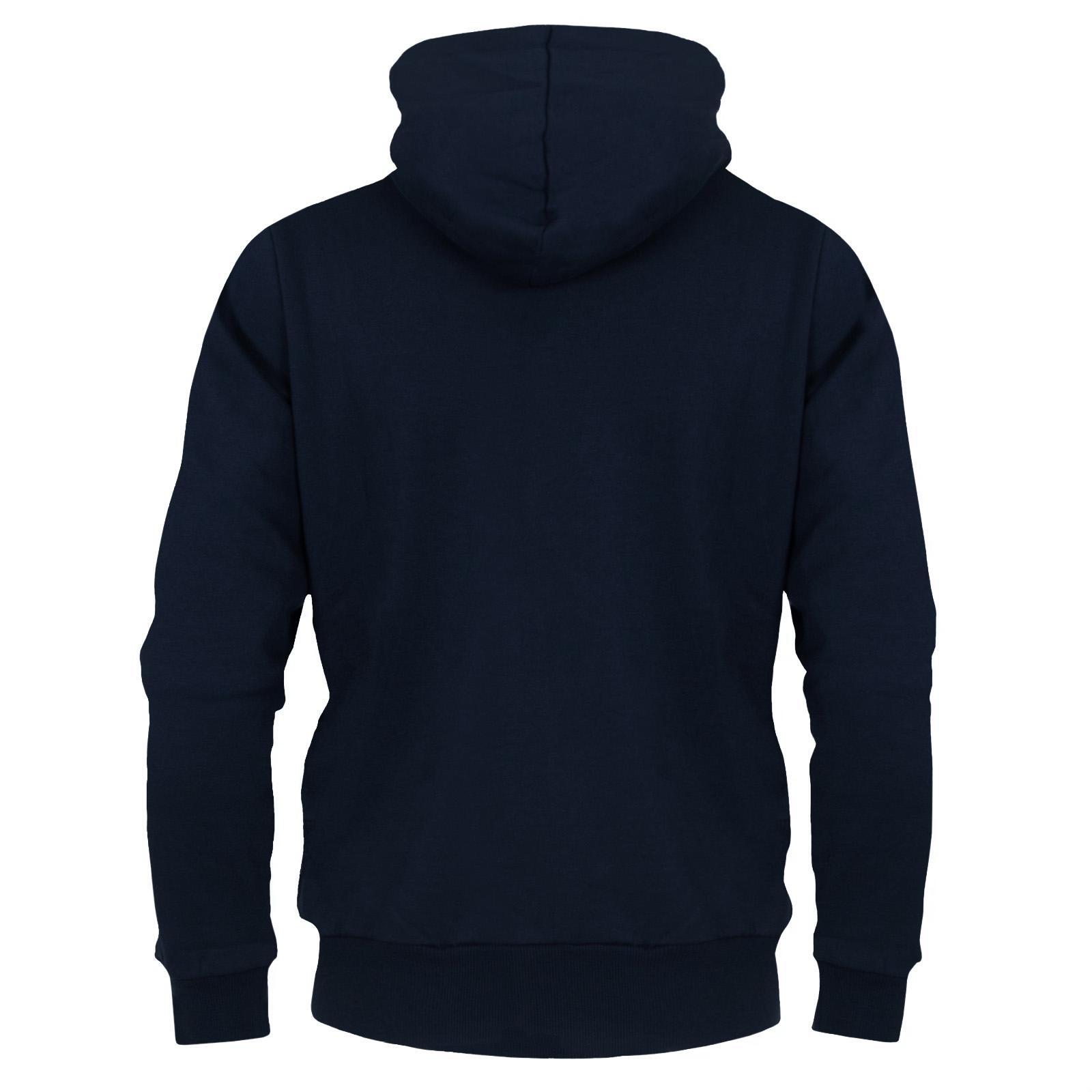 Hoodie mit durchgehendem Reißverschluss für , Fleece Jungen Dunkles Marineblau 3/4