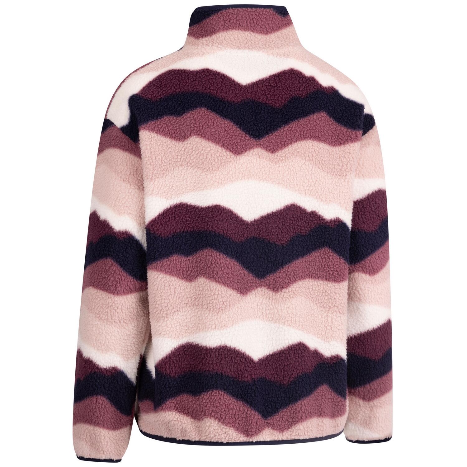 Womens/Ladies Ovie Mountain AT200 Half Zip Fleece Top (Pink/Purple/White) 2/5