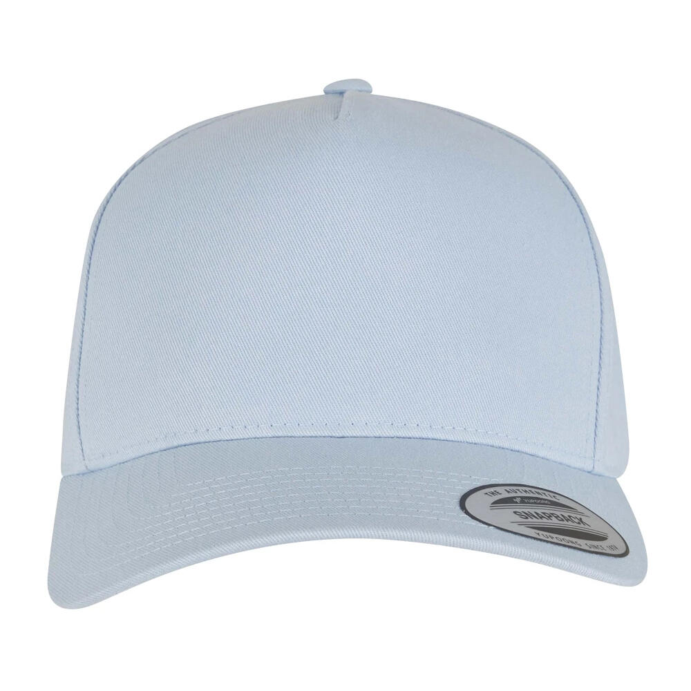 5 Panel Snapback Classic Baseball Cap (Light Blue) 3/3