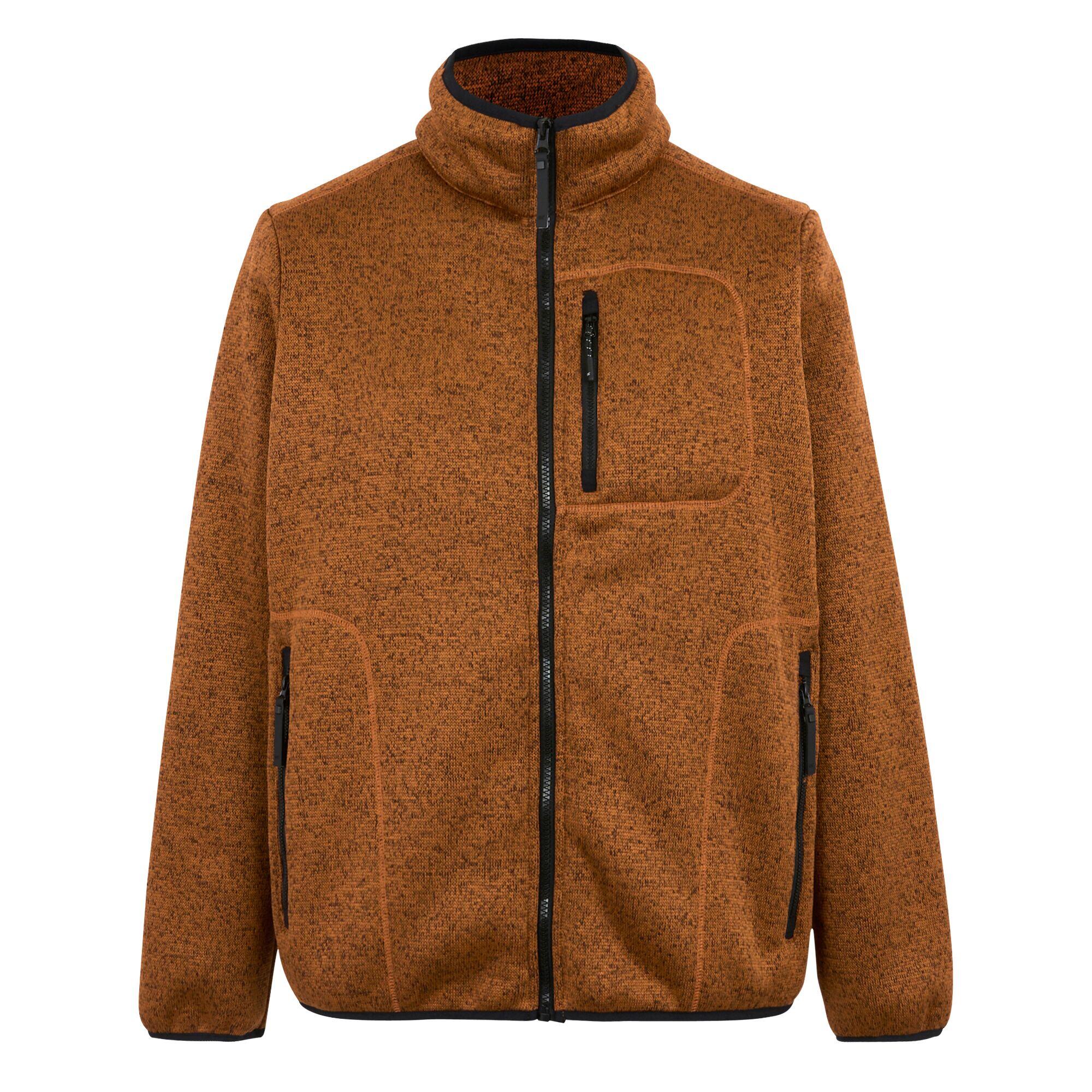 REGATTA Mens Barlee Marl Full Zip Fleece Jacket (Glazed Ginger)