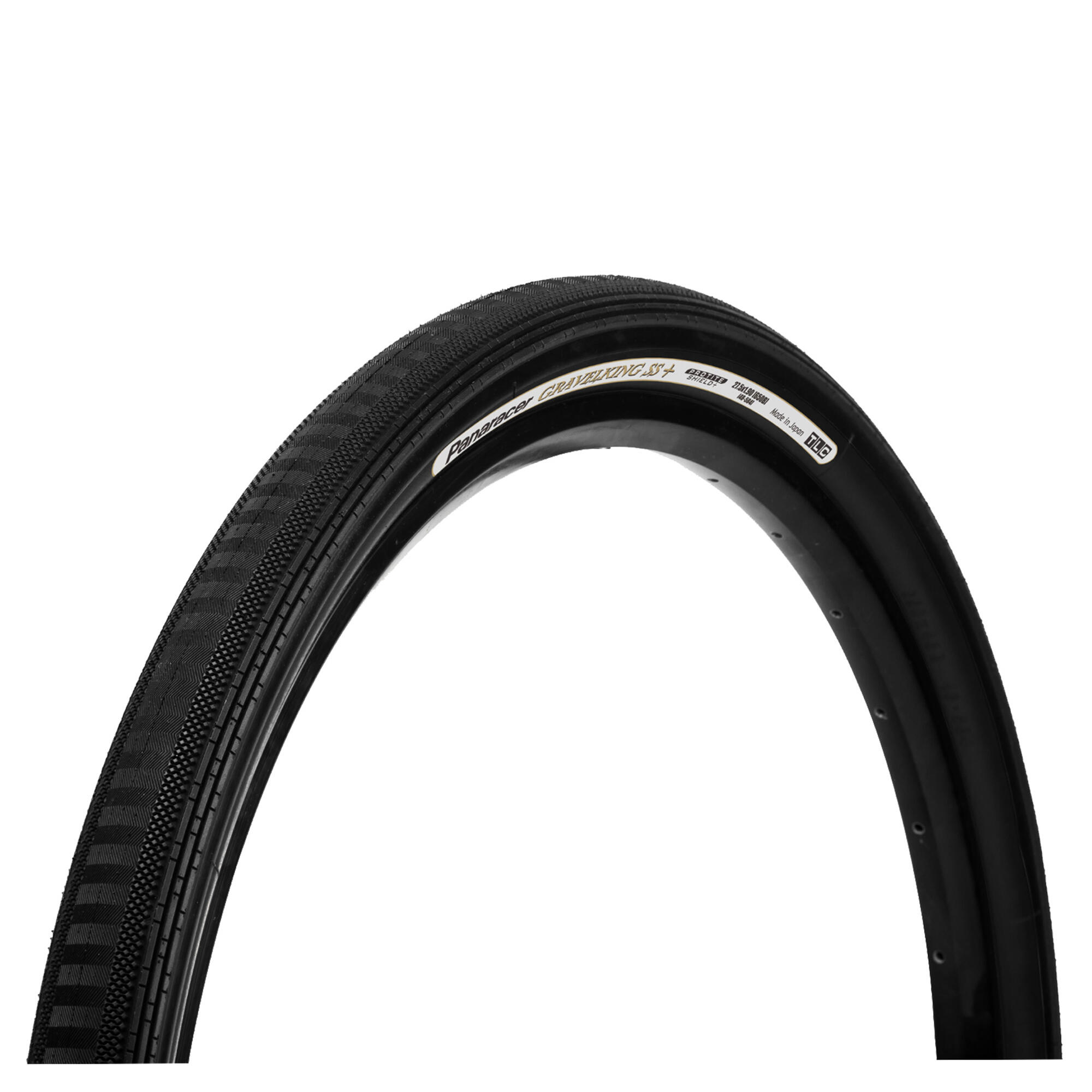 PANARACER Panaracer GravelKing Semi Slick Plus TLC Folding Tyre Black/Black 27.5 x 1.90