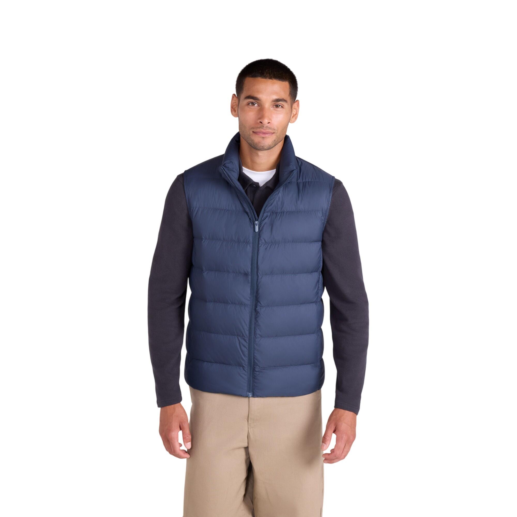 Weste für , Leicht, Daunen Herren Marine 4/4