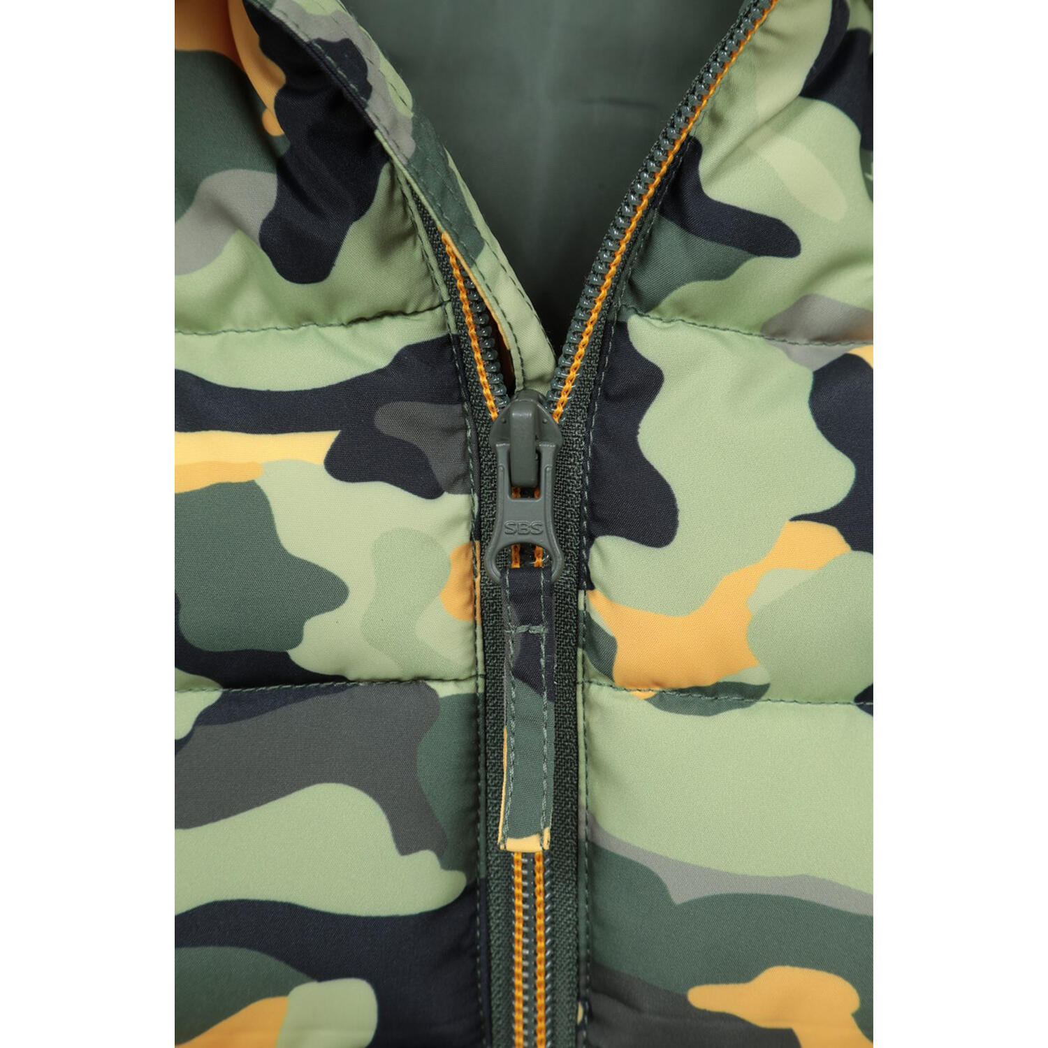 Veste Sans Manches Motif/style Camouflage ROCKO Enfant (Kaki Foncé) 3/3