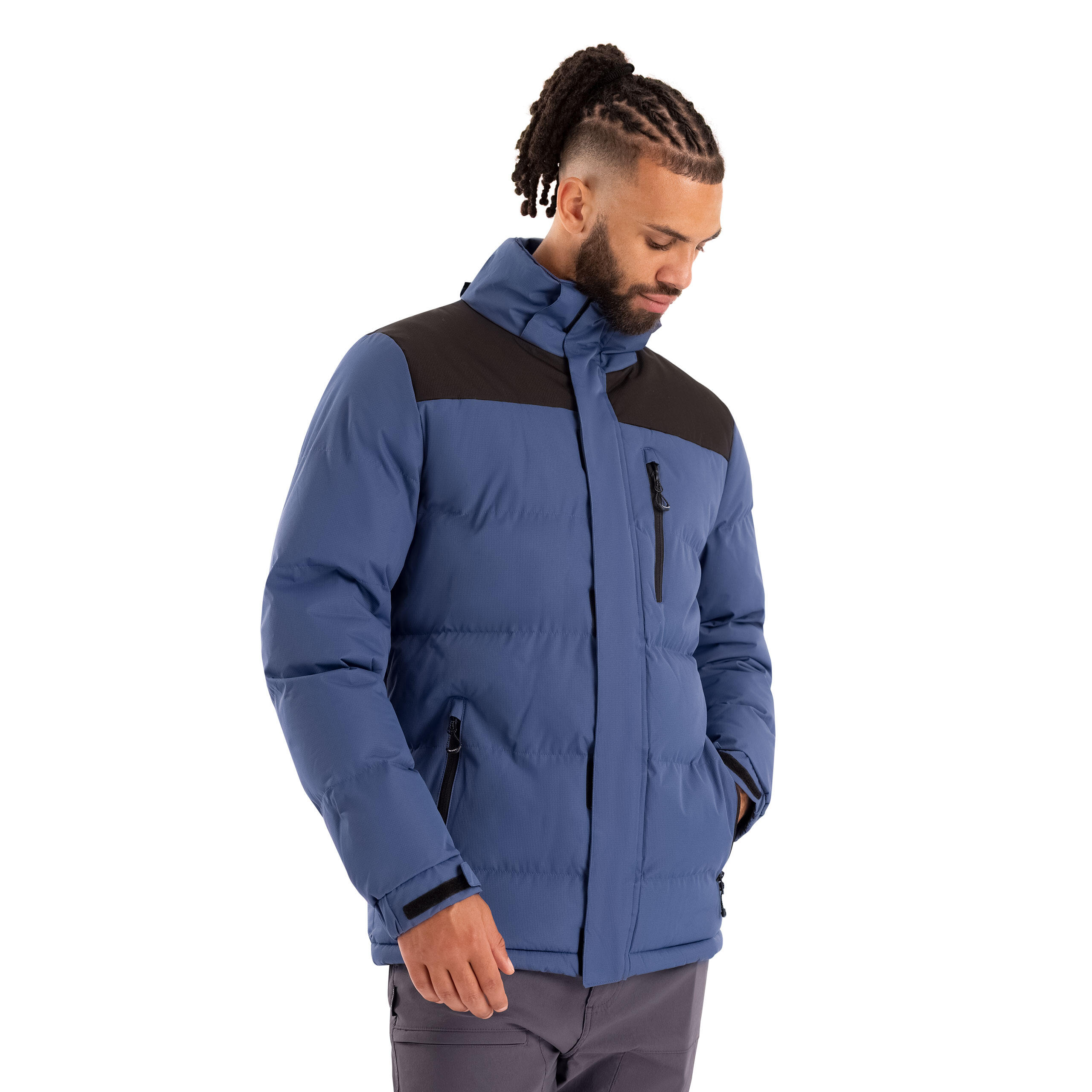Mens Chin Guard Hood Adjusters Waterproof Casual Jacket - Ahmor 4/5