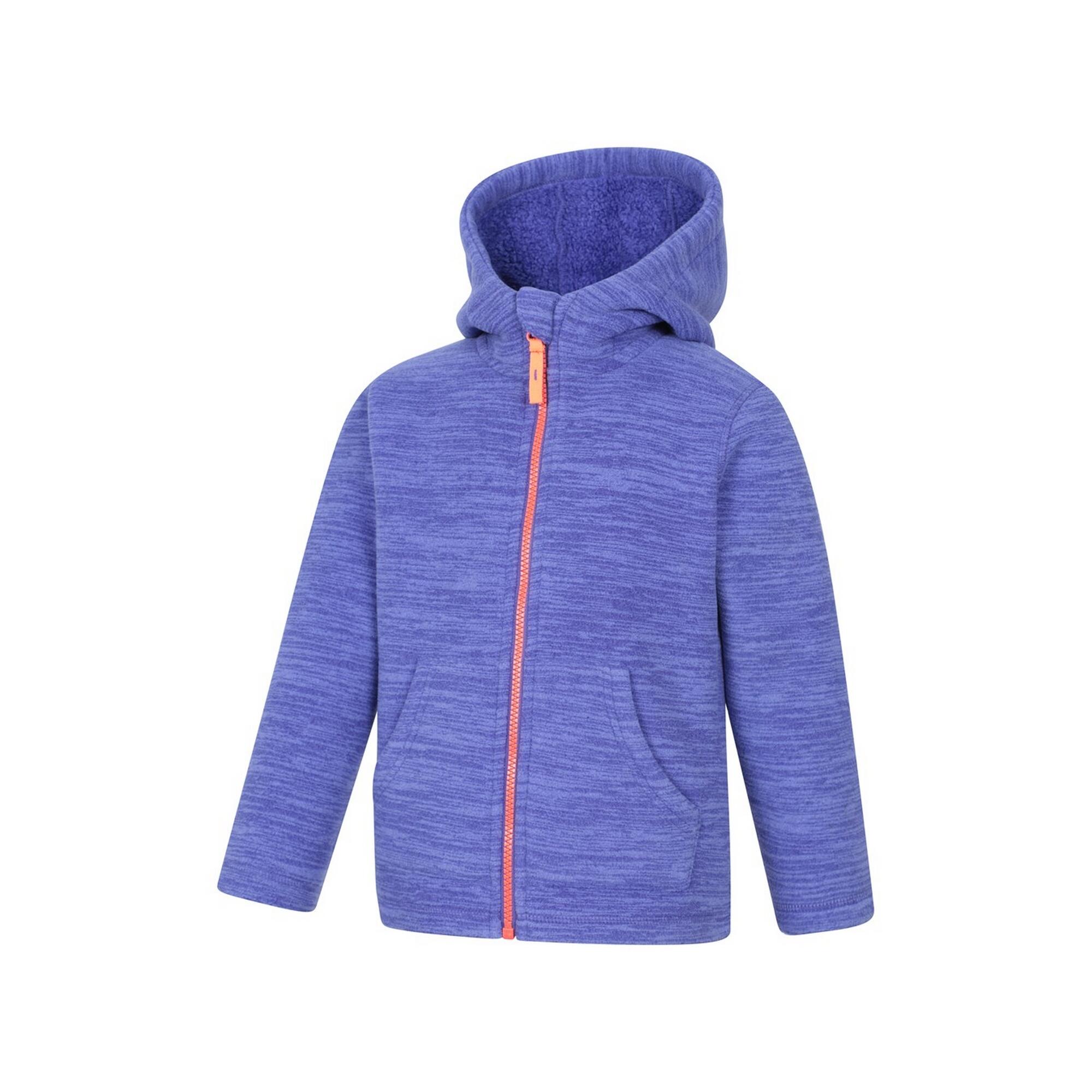 "Snowdonia II" Kapuzenpullover für , mit Borg gefüttert Kinder Violett 3/4