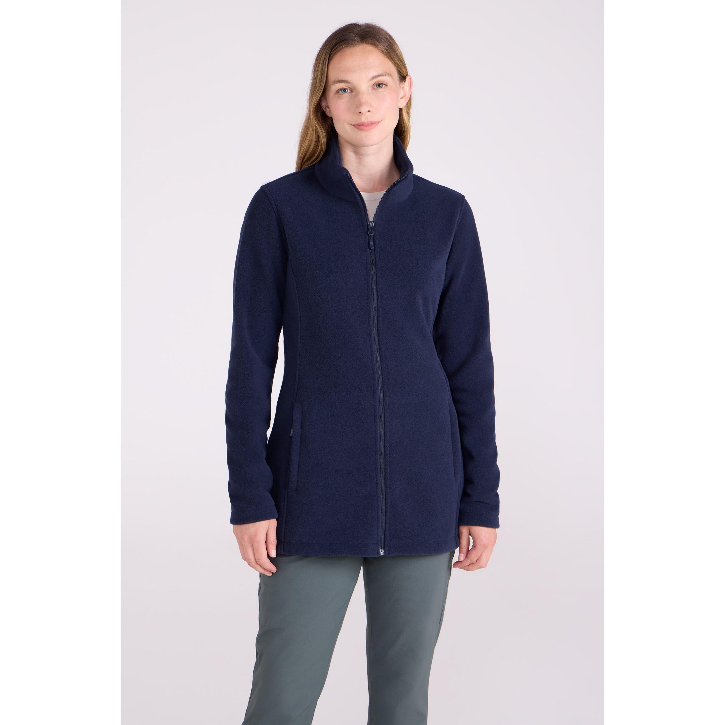 MOUNTAIN WAREHOUSE Womens/Ladies Longline Fleece Jacket (Navy)
