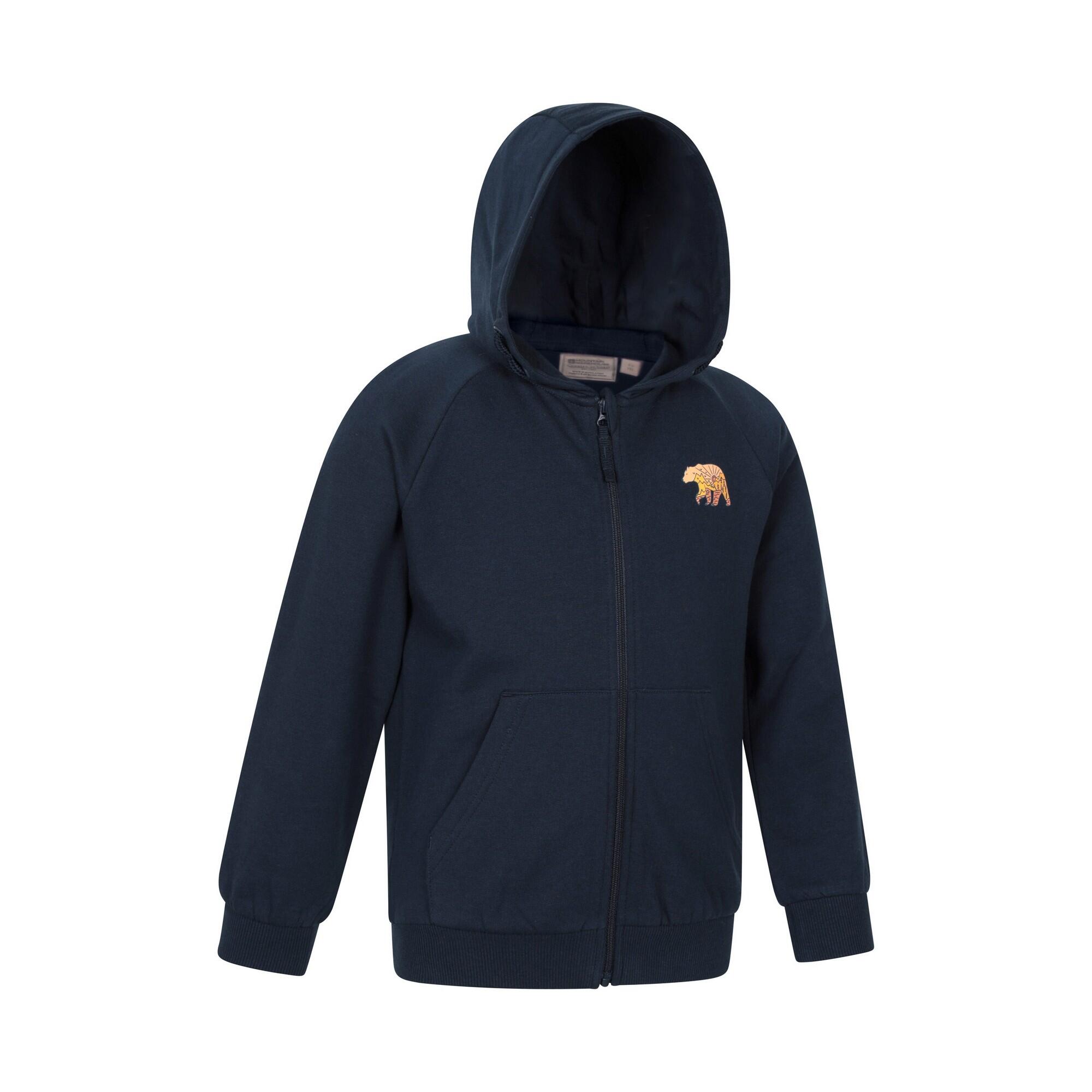 "Walking Bear" Kapuze mit Kordelzug für , Durchgehender Reißverschluss Kinder 4/4