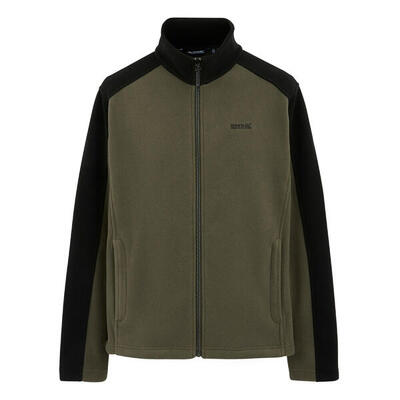 Great Outdoors Giacca In Pile Uomo Regatta Hedman II Verde Oliva Notte Nero