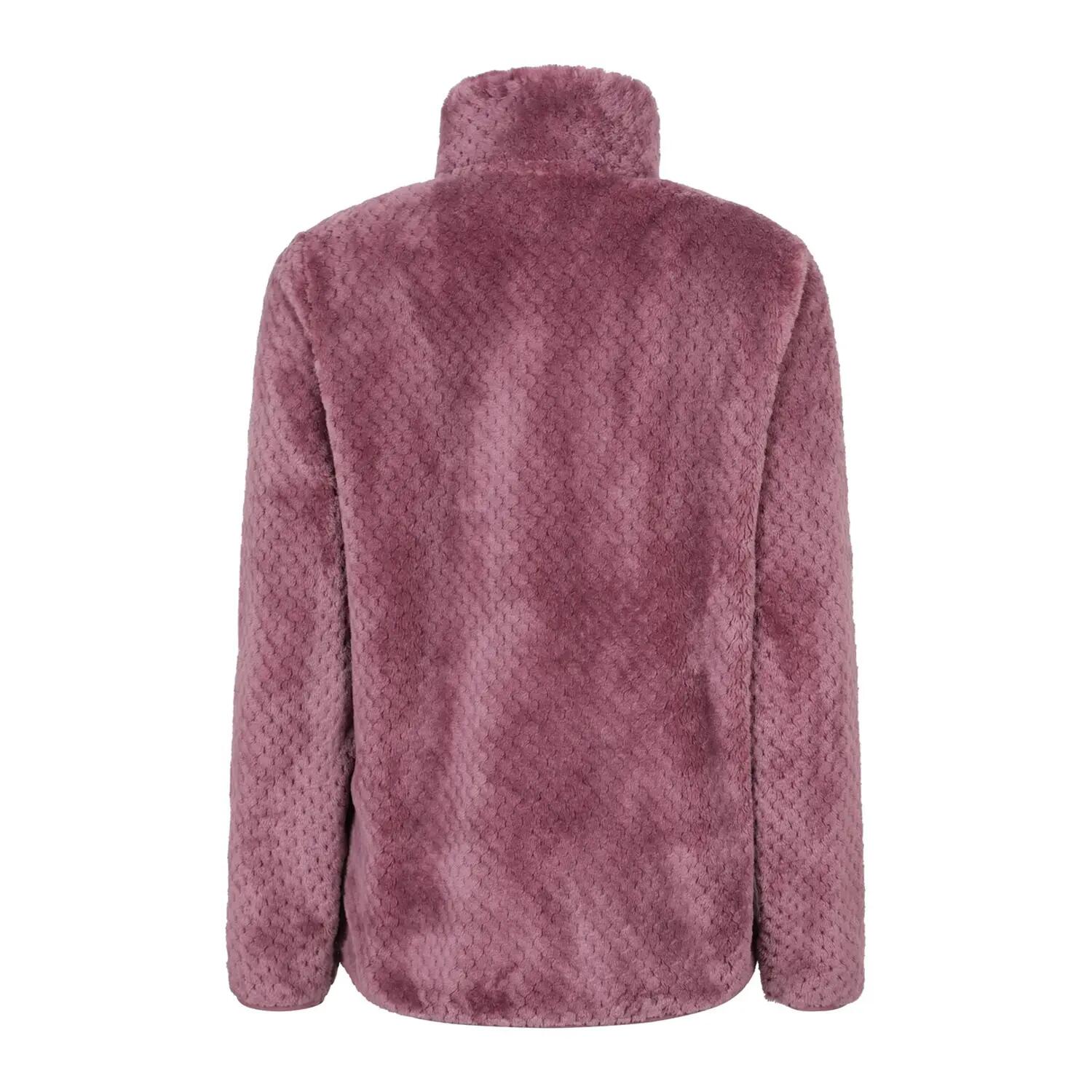 Felpa In Pile A Nido D´Ape Donna Mountain Warehouse Ivy Rosa 3/4