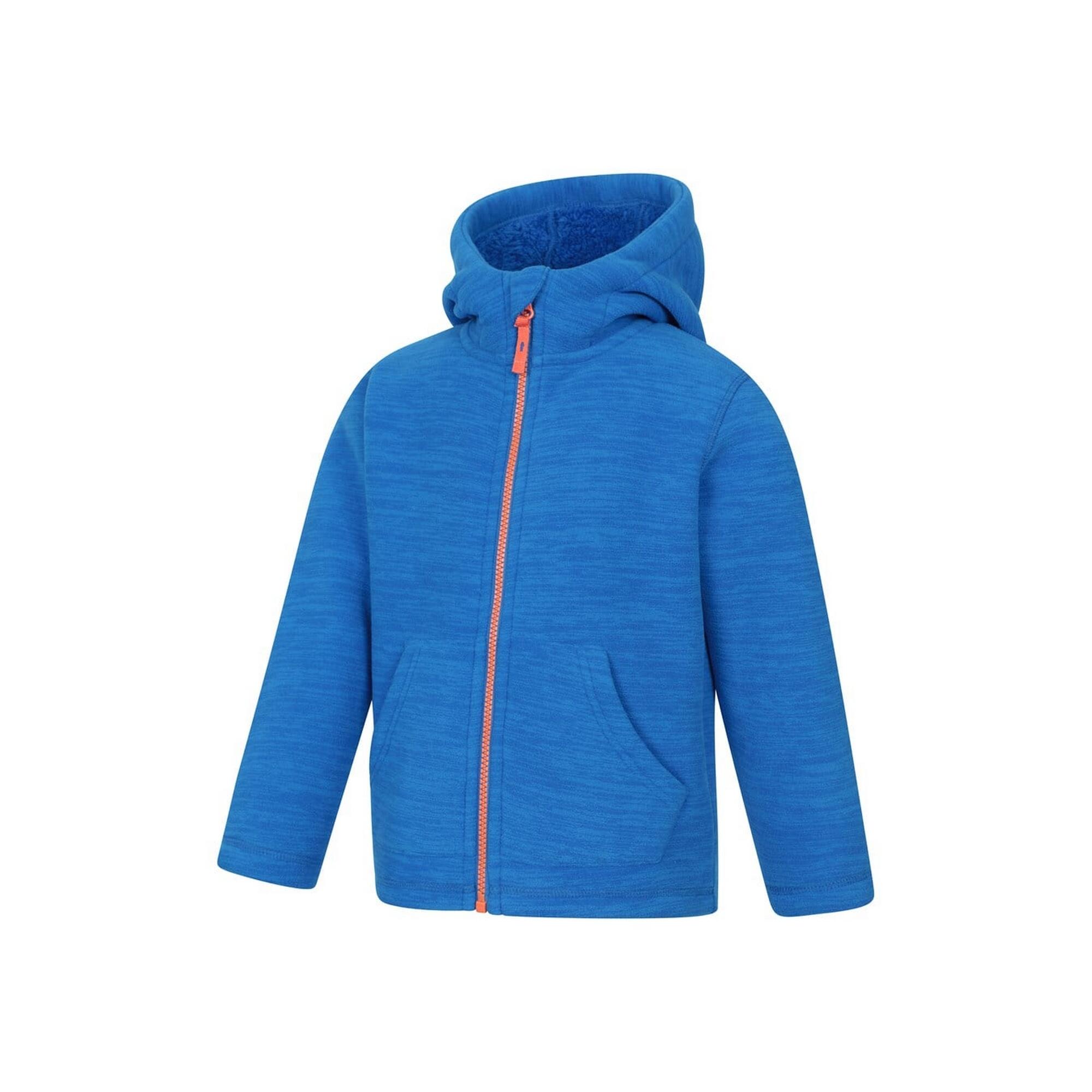 "Snowdonia II" Kapuzenpullover für , mit Borg gefüttert Kinder Blau 3/4