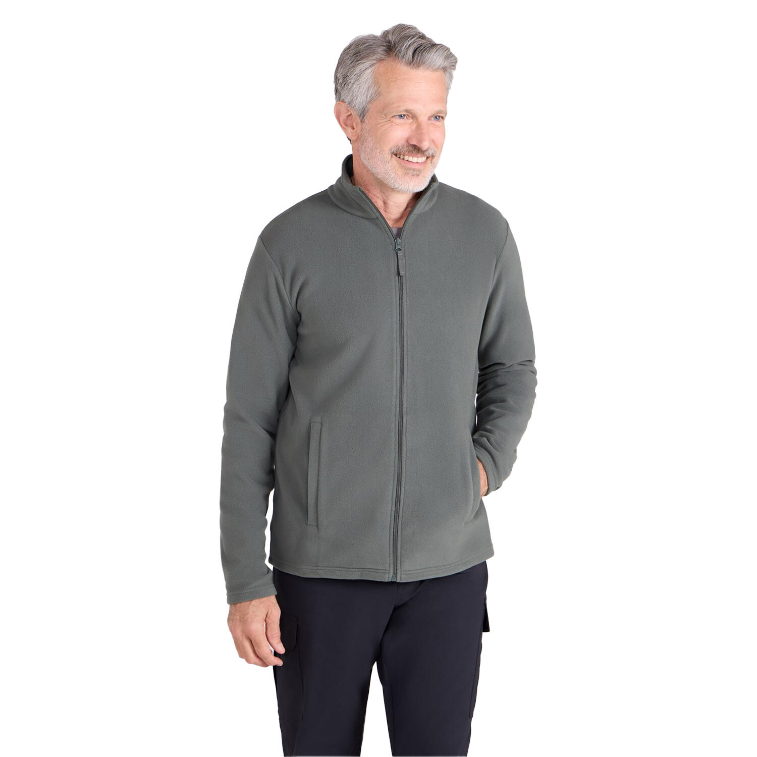Veste Polaire RASO Homme (Vert Kaki) 3/4