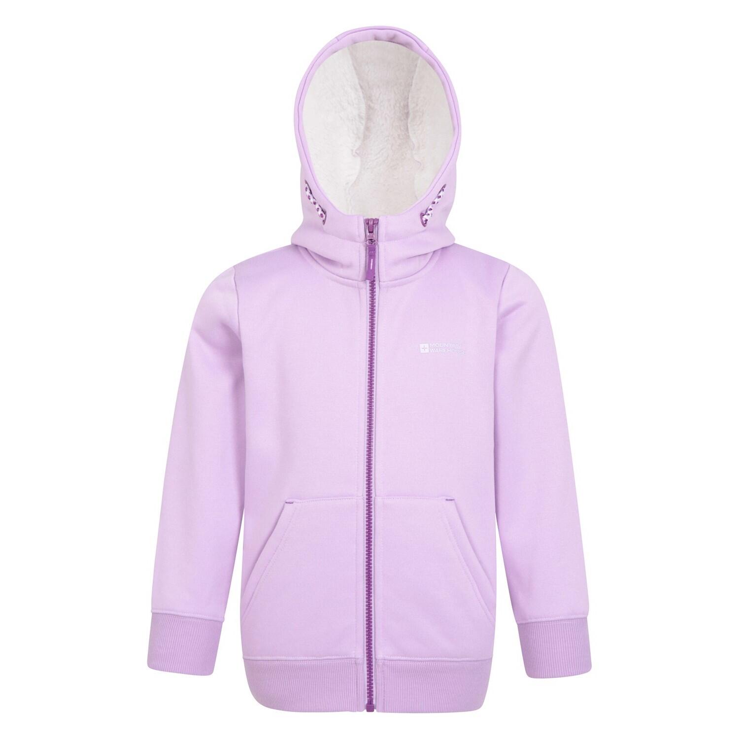 MOUNTAIN WAREHOUSE Childrens/Kids Alpine II Full Zip Hoodie (Purple)