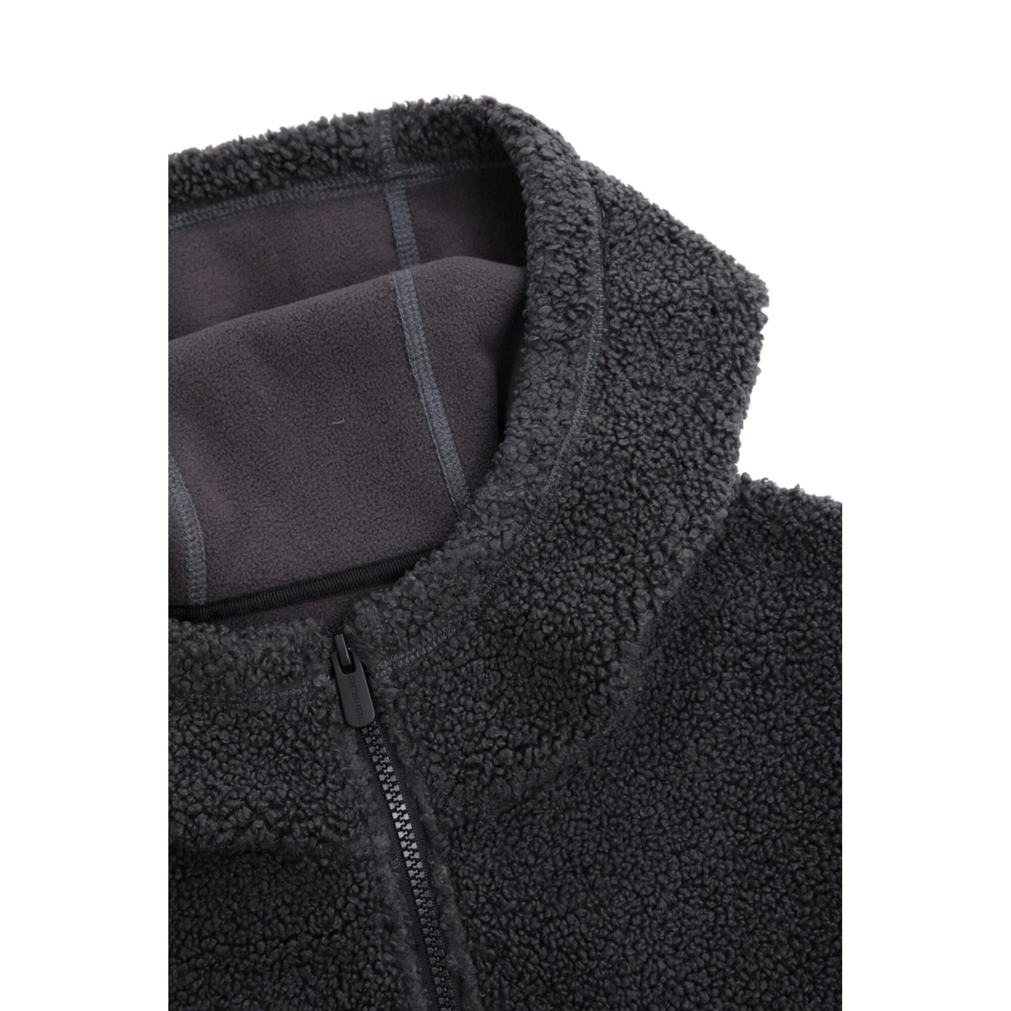 "Waeys" FleeceOberteil für , Teddyfleece Herren Holzkohle 3/4