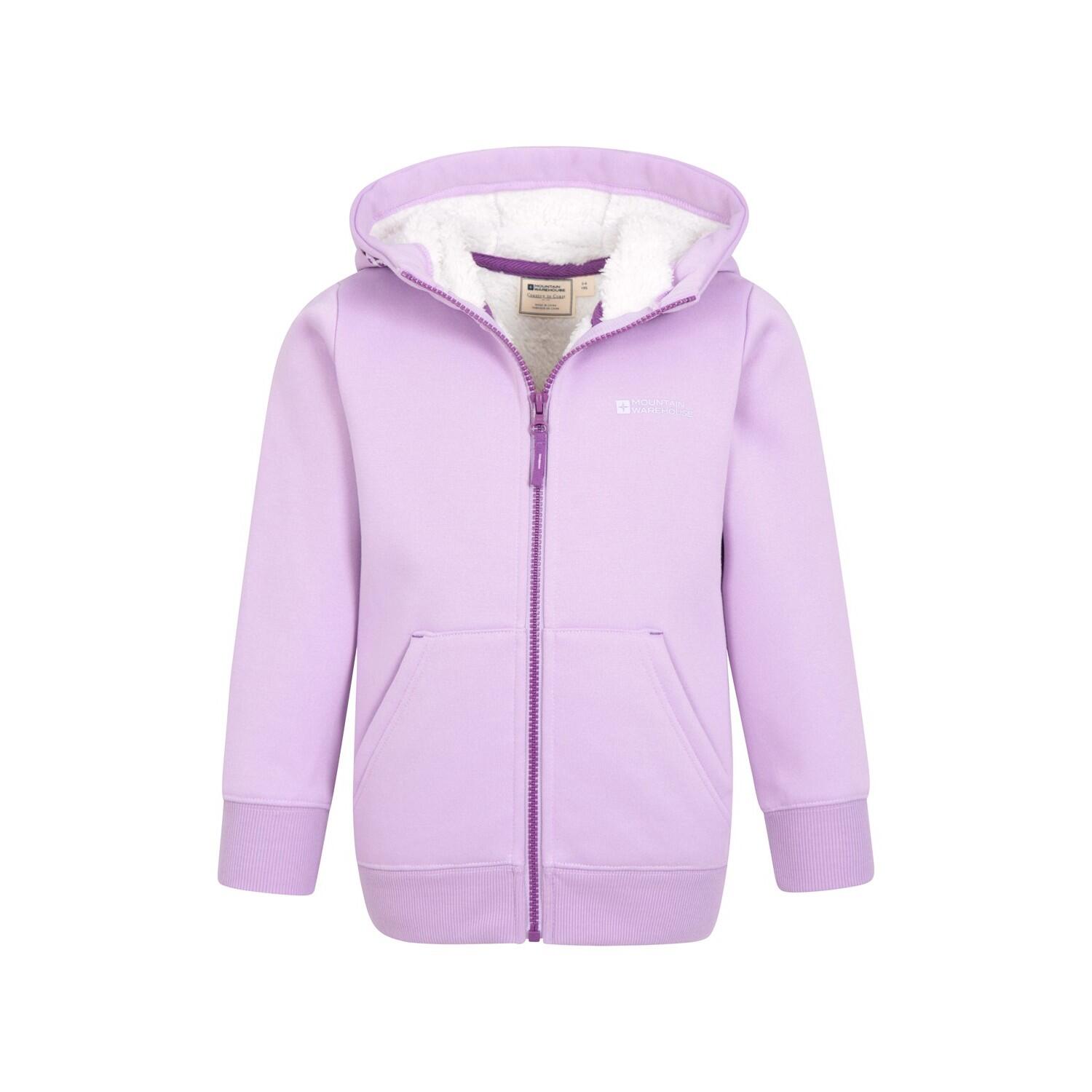 "Alpine II" Hoodie mit durchgehendem Reißverschluss für Kinder Violett 4/4