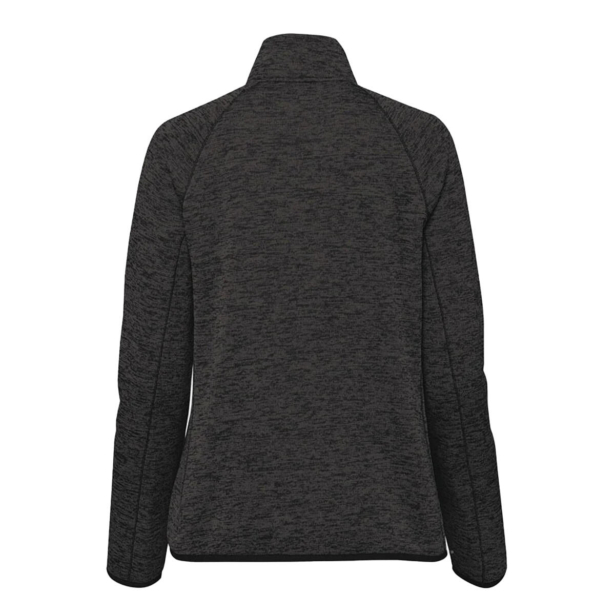 Womens/Ladies Yosemite Quarter Zip Fleece Top (Black Heather) 2/4
