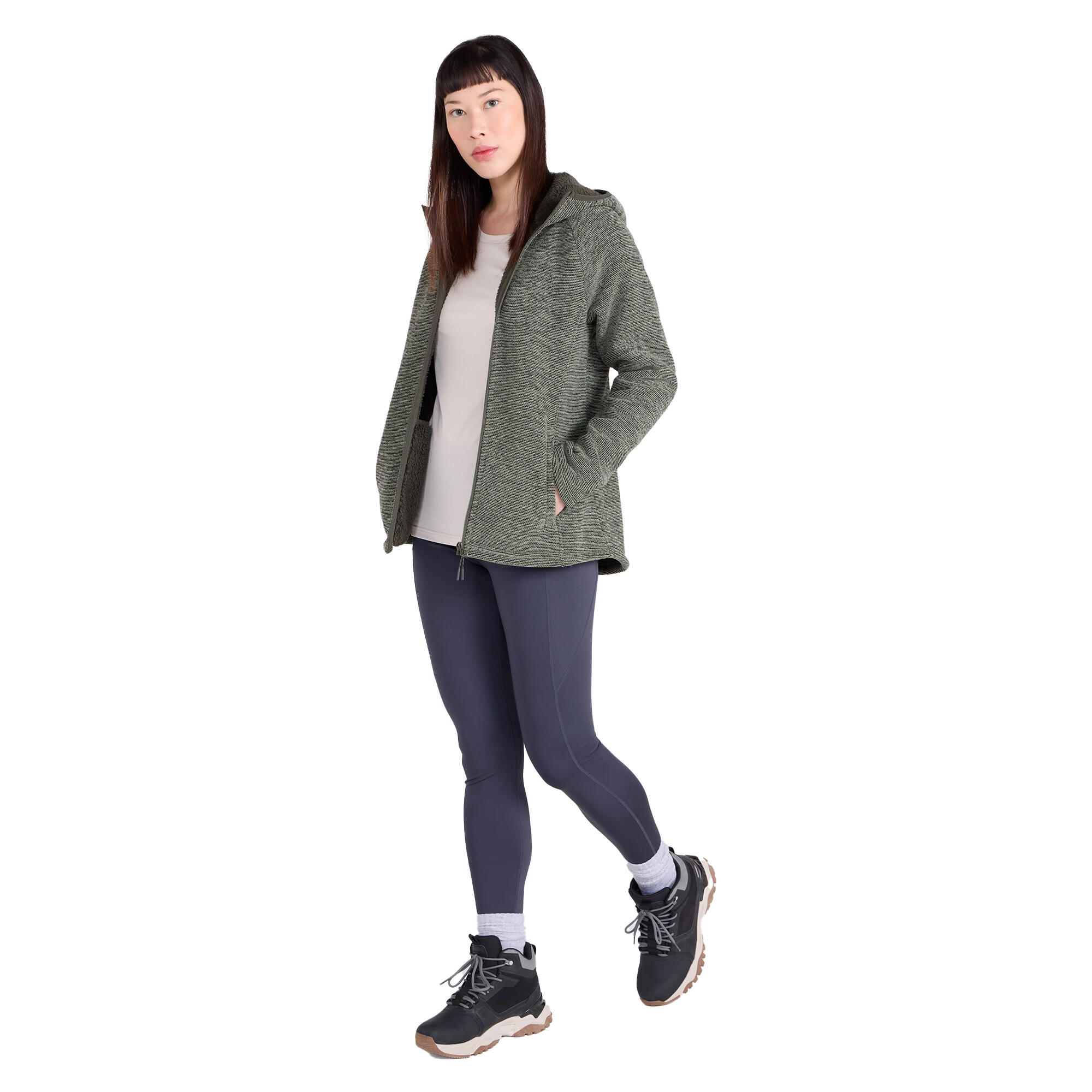 Veste Polaire HAYFIELD Femme (Vert Kaki) 3/4