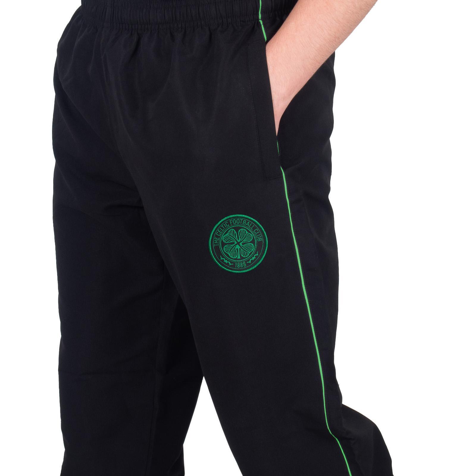 Trainingsanzug für Jungen Schwarz/Grün 3/4