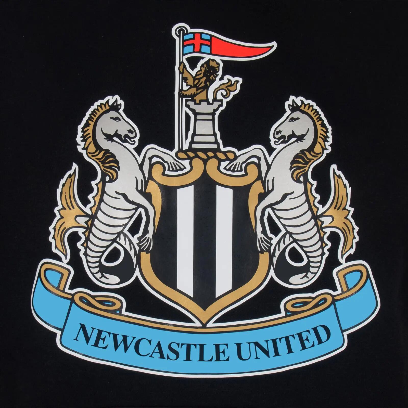 Felpa Con Cappuccio E Zip Intera Pile Ragazzi Newcastle United FC Nero 3/4