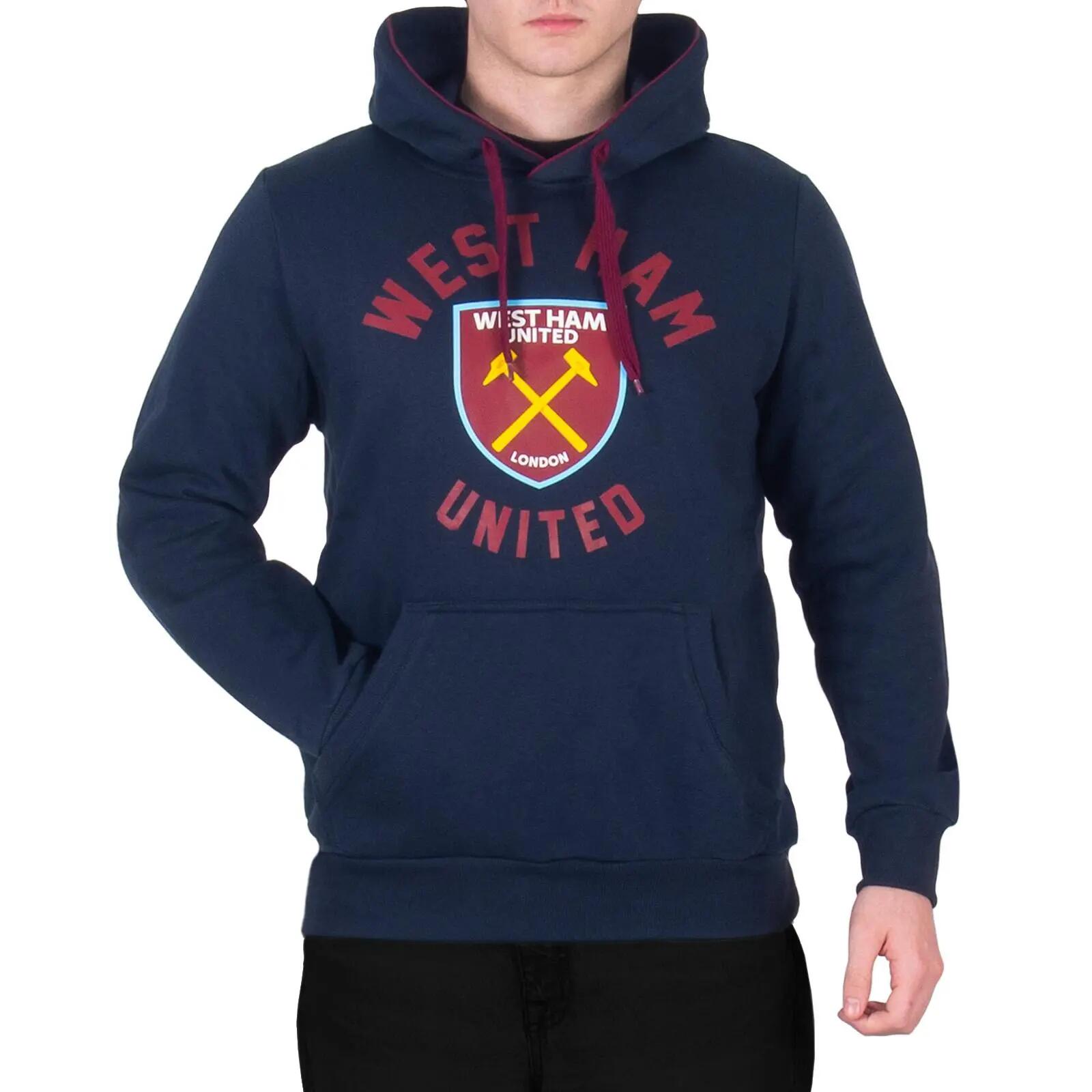 Kapuzenpullover für , Fleece Herren Marine 2/5