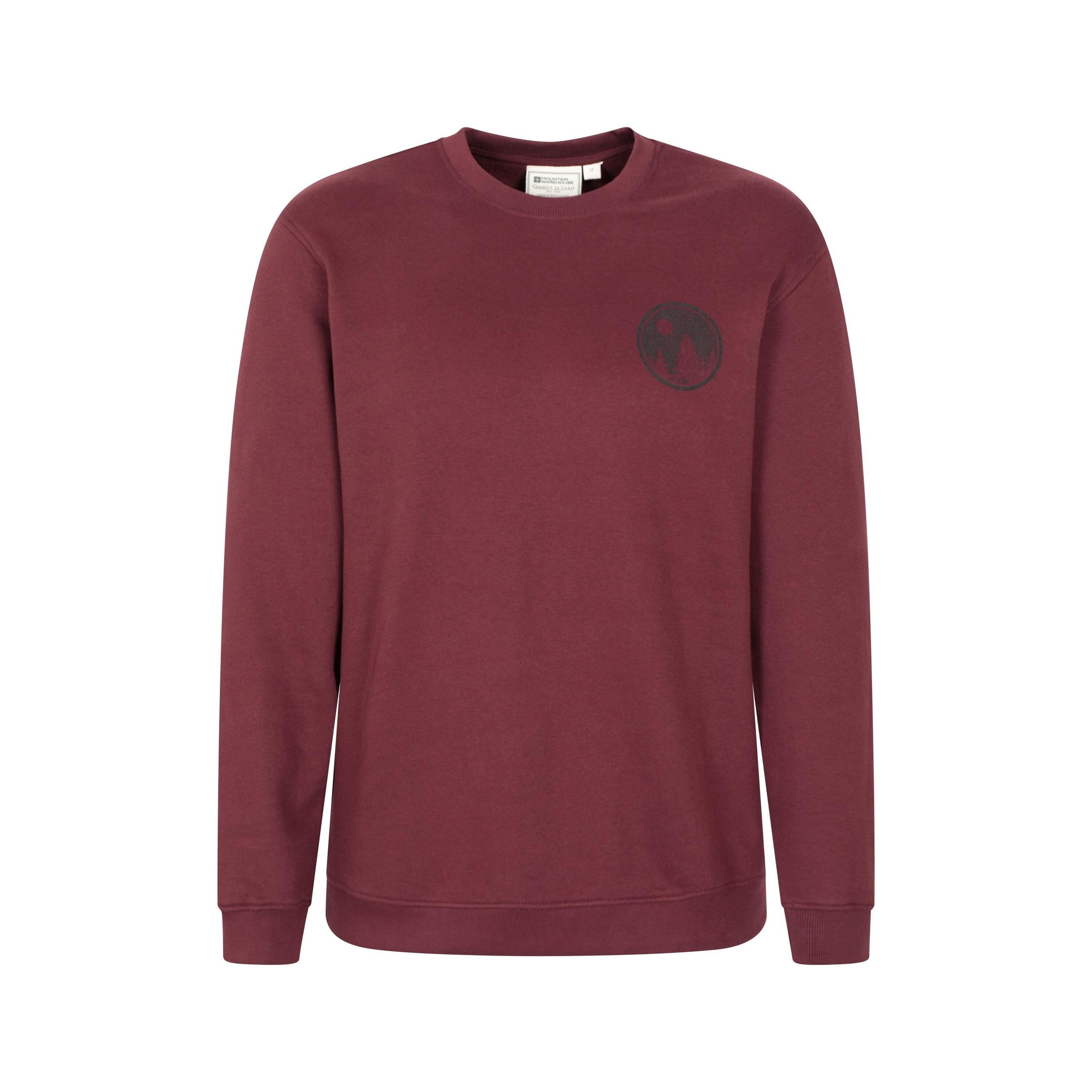 MOUNTAIN WAREHOUSE Felpa Montagna Girocollo Uomo Mountain Warehouse Borgogna