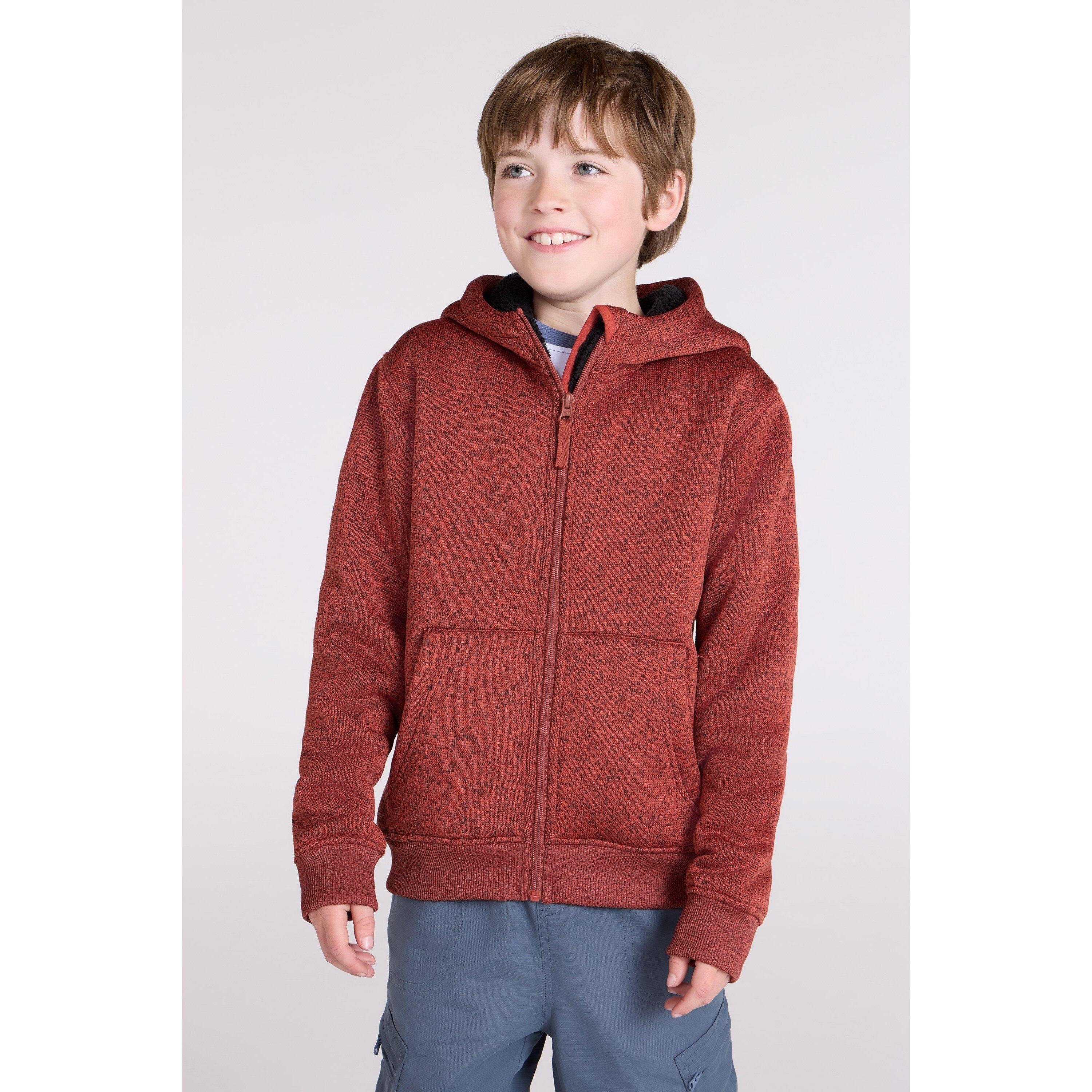 MOUNTAIN WAREHOUSE Childrens/Kids Nevis Faux Fur Lined Hoodie (Rust)