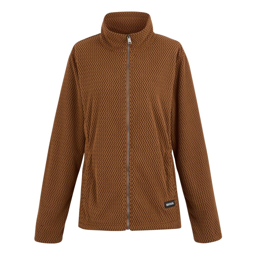Womens/Ladies Heidy Full Zip Fleece (Glazed Ginger)
