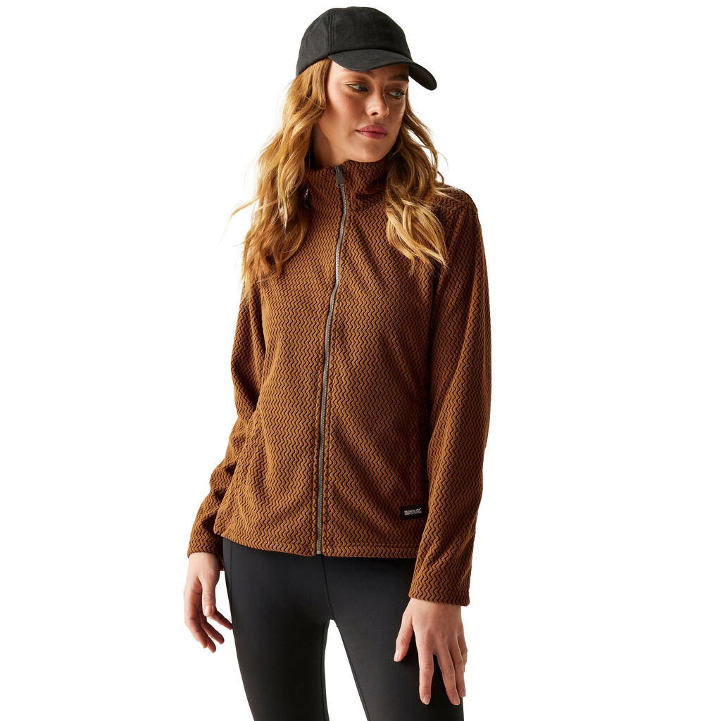 Womens/Ladies Heidy Full Zip Fleece (Glazed Ginger)