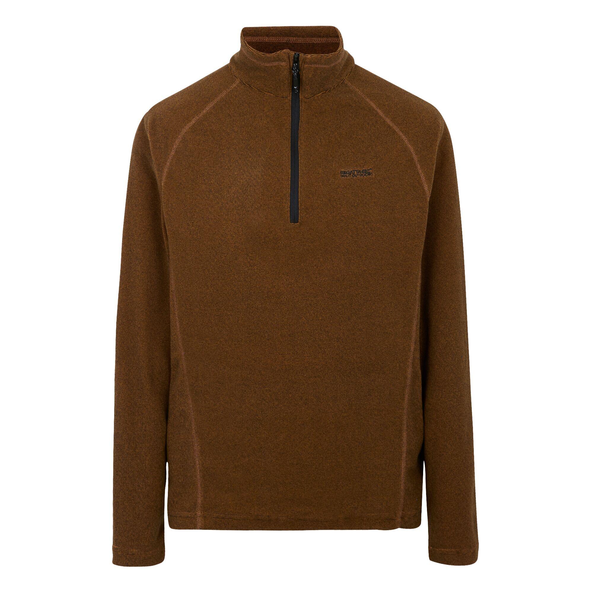 Regatta - Haut Polaire Montes Homme (citrouille Épicée / Noir) - Pull - Noir|orange - Decathlon