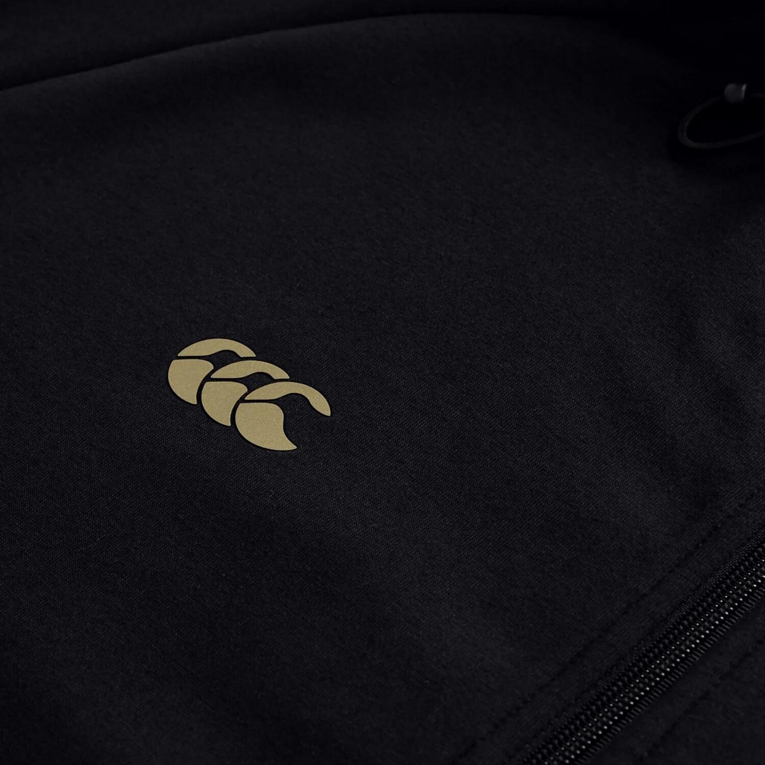 Felpa Con Cappuccio E Zip InteraElasticizzato Uomo Canterbury Tempo+ Nero 3/4