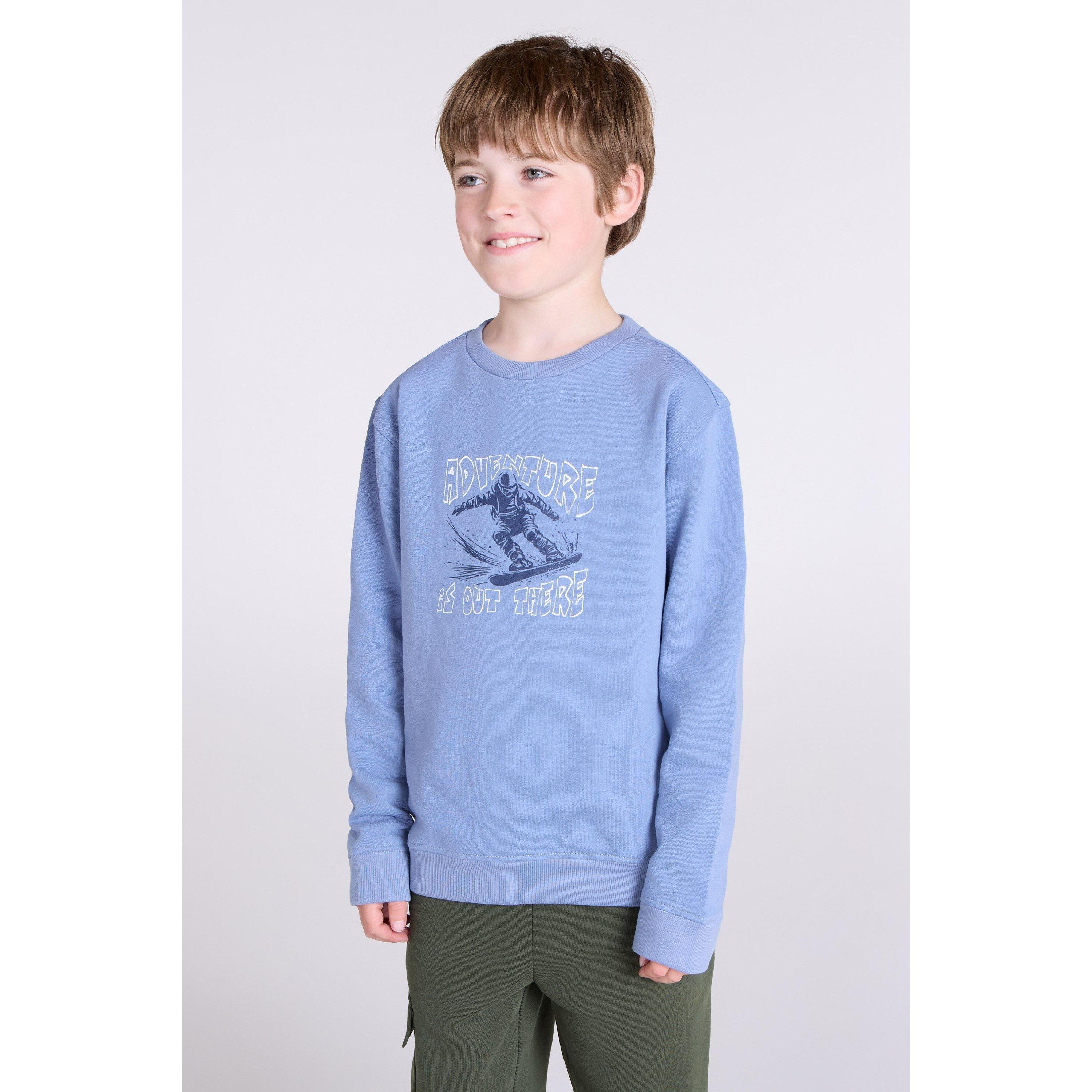 MOUNTAIN WAREHOUSE Childrens/Kids Crew Neck Sweatshirt (Light Blue)