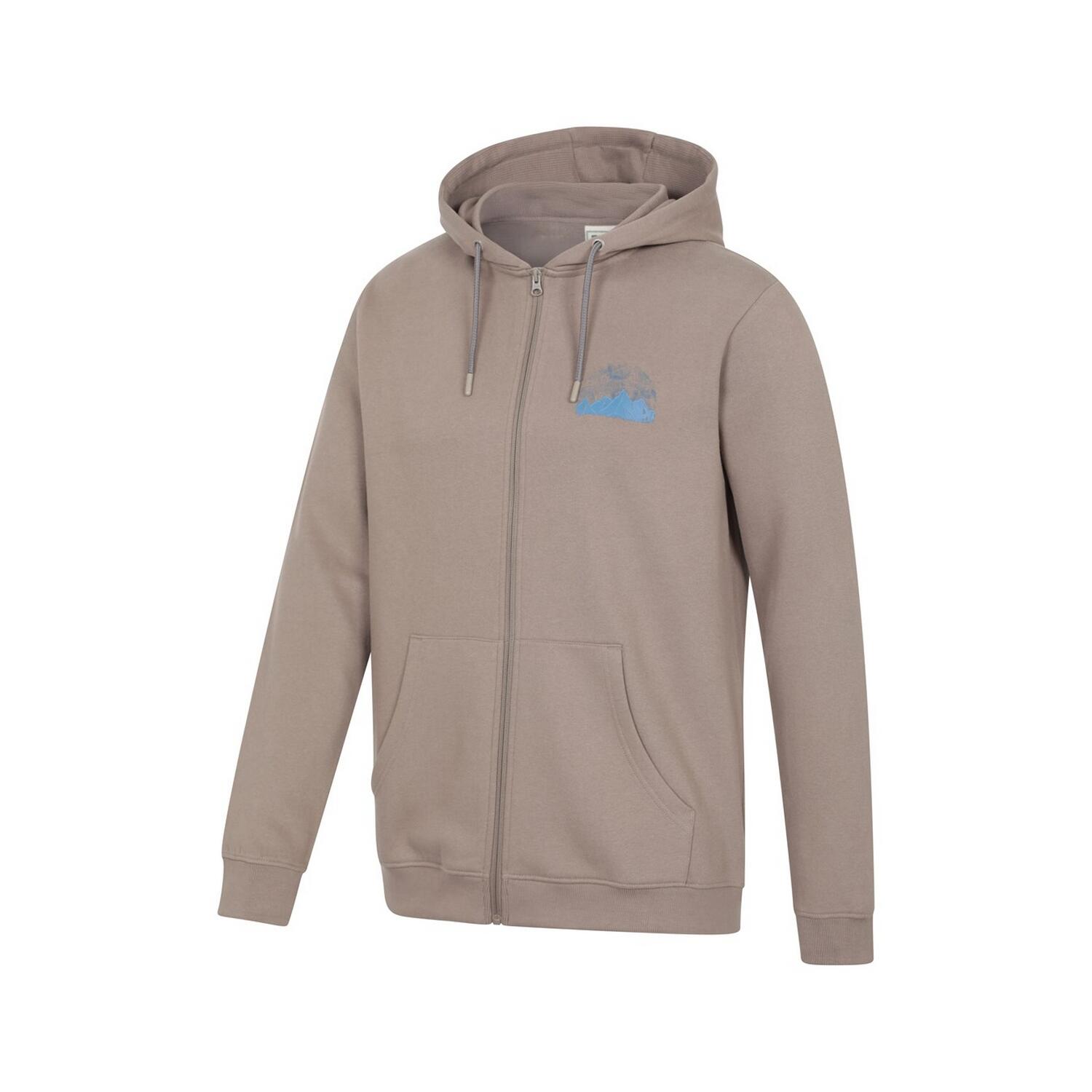 Sweat À Capuche Motif/style Graphique Homme (Marron) 3/4