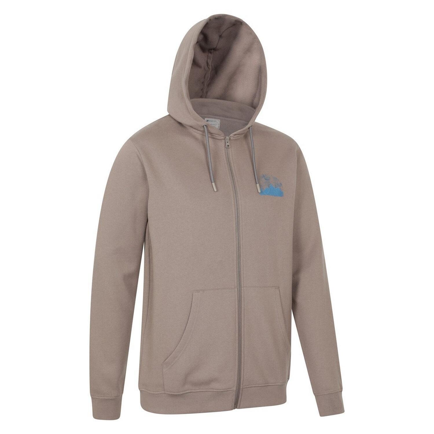 Sweat À Capuche Motif/style Graphique Homme (Marron) 4/4