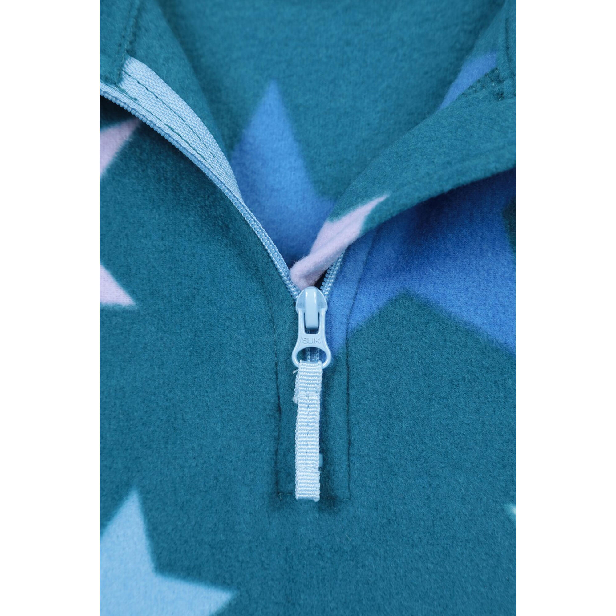 "Endeavour" Fleece für , mit halbem Reißverschluss, MicroVlies Kinder Türkis 4/4