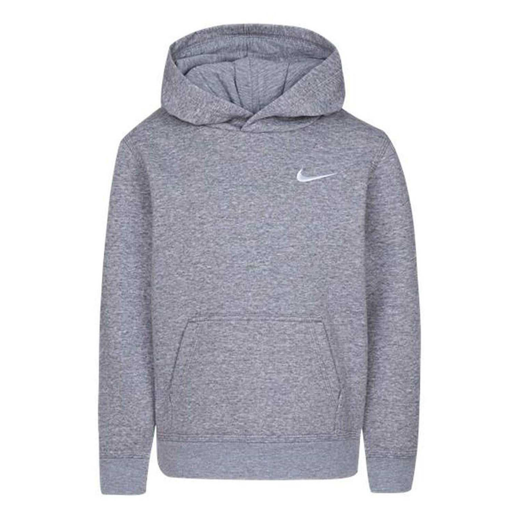 NIKE Childrens/Kids Team Club Hoodie (Grey)
