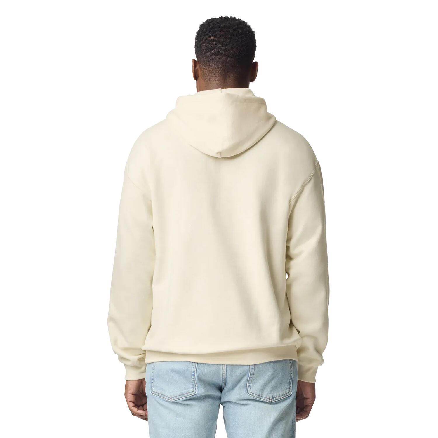 Sweat À Capuche Adulte (Blanc Cassé) 3/3