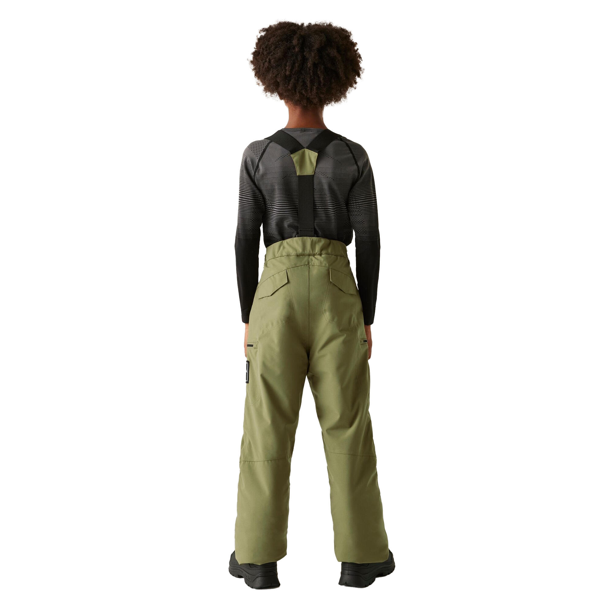 Pantalon De Ski Motif/style Usé POW Enfant (Olive) 2/5