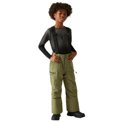 Pantalon De Ski Motif/style Usé POW Enfant (Olive)