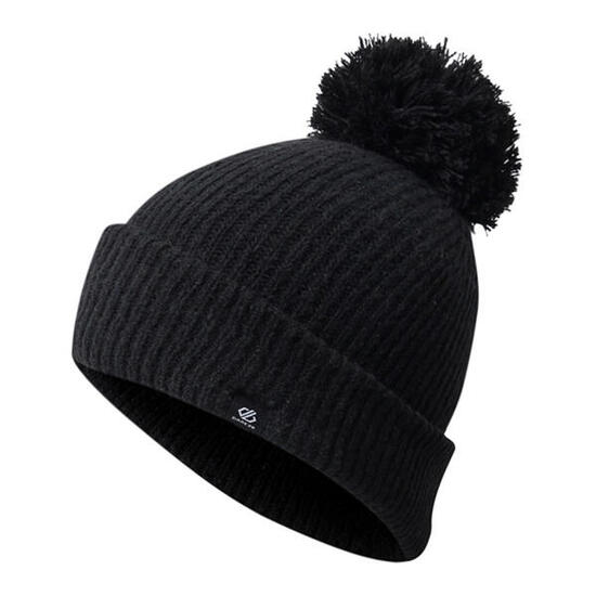 Bonnet Motif/style Pompon Femme (Noir)