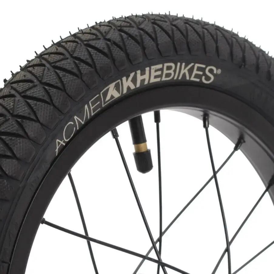 KHE ACME 14-inch x 2.125-inch black BMX tyre