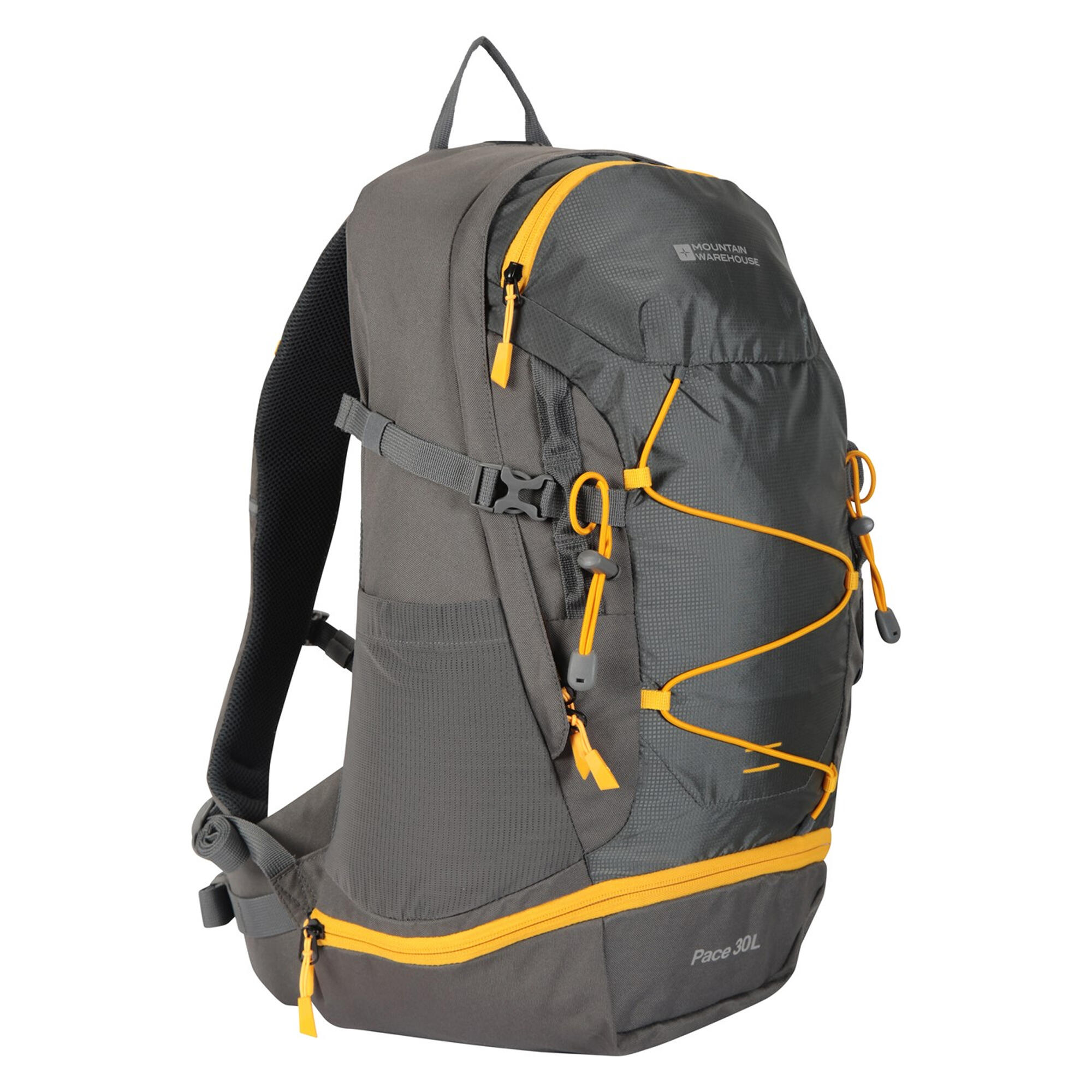 30L Zaino Mountain Warehouse Pace Grigio Arancio 3/4
