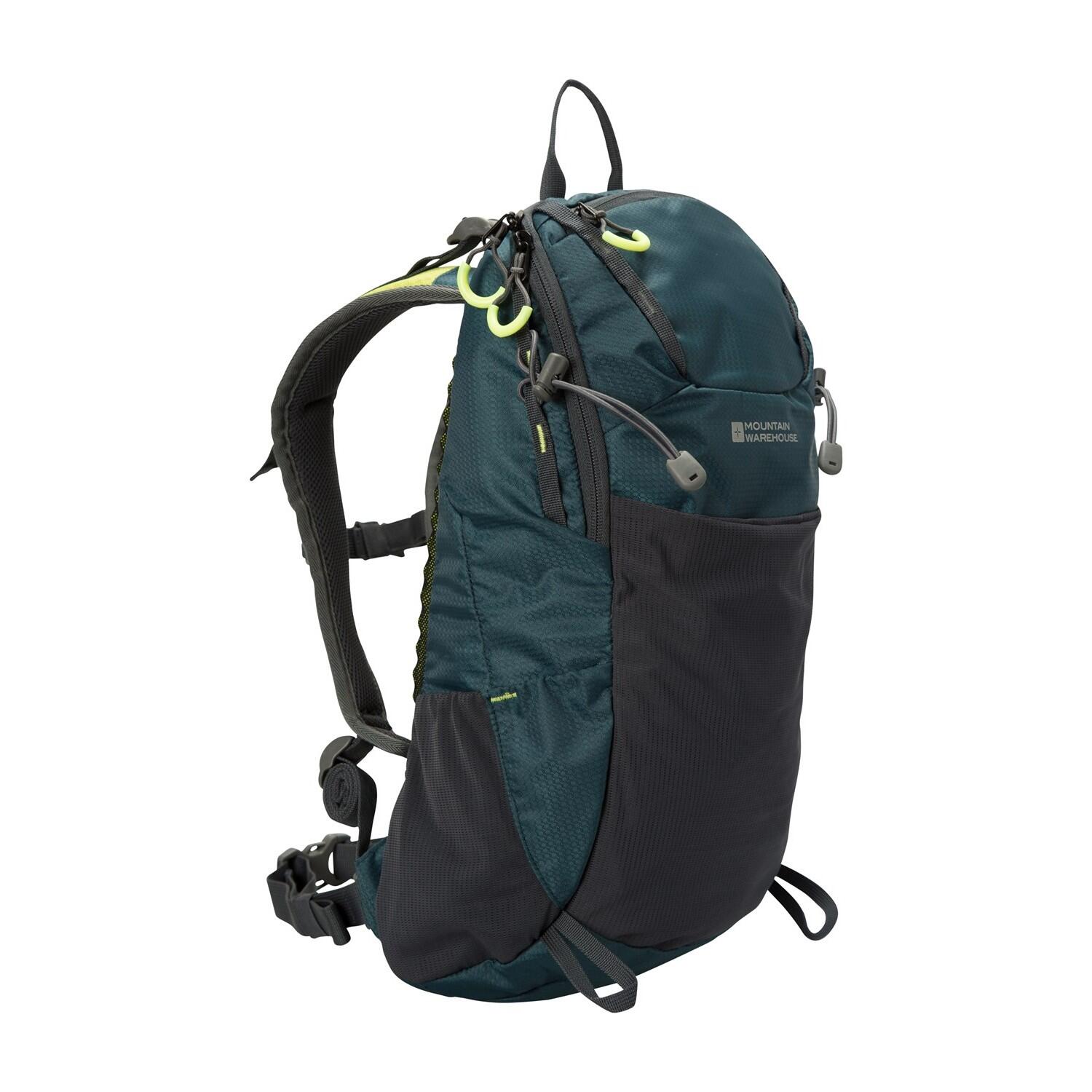 Rucksack "Inca", 18 Liter Damen und Herren Benzin/Schwarz 4/4