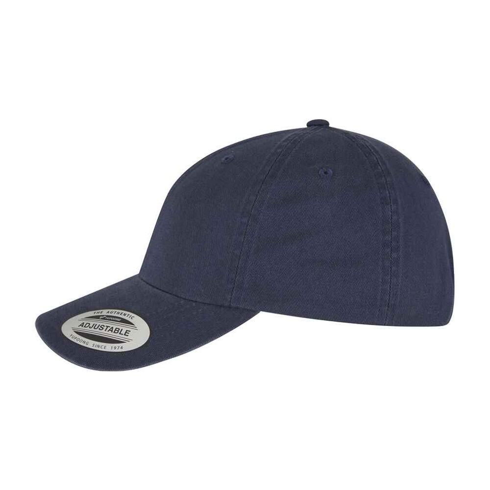 Cappellino Da Baseball Indumento Lavato Basso Profilo Flexfit Blu Navy 3/3