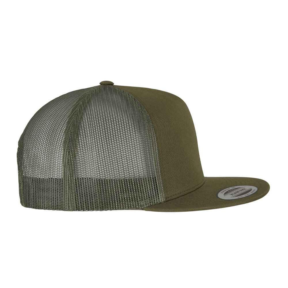 Unisex Classic Trucker Cap (Moss Green) 4/4