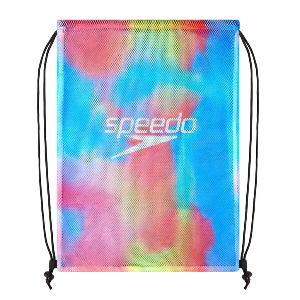 Printed Mesh Drawstring Bag (Multicoloured)